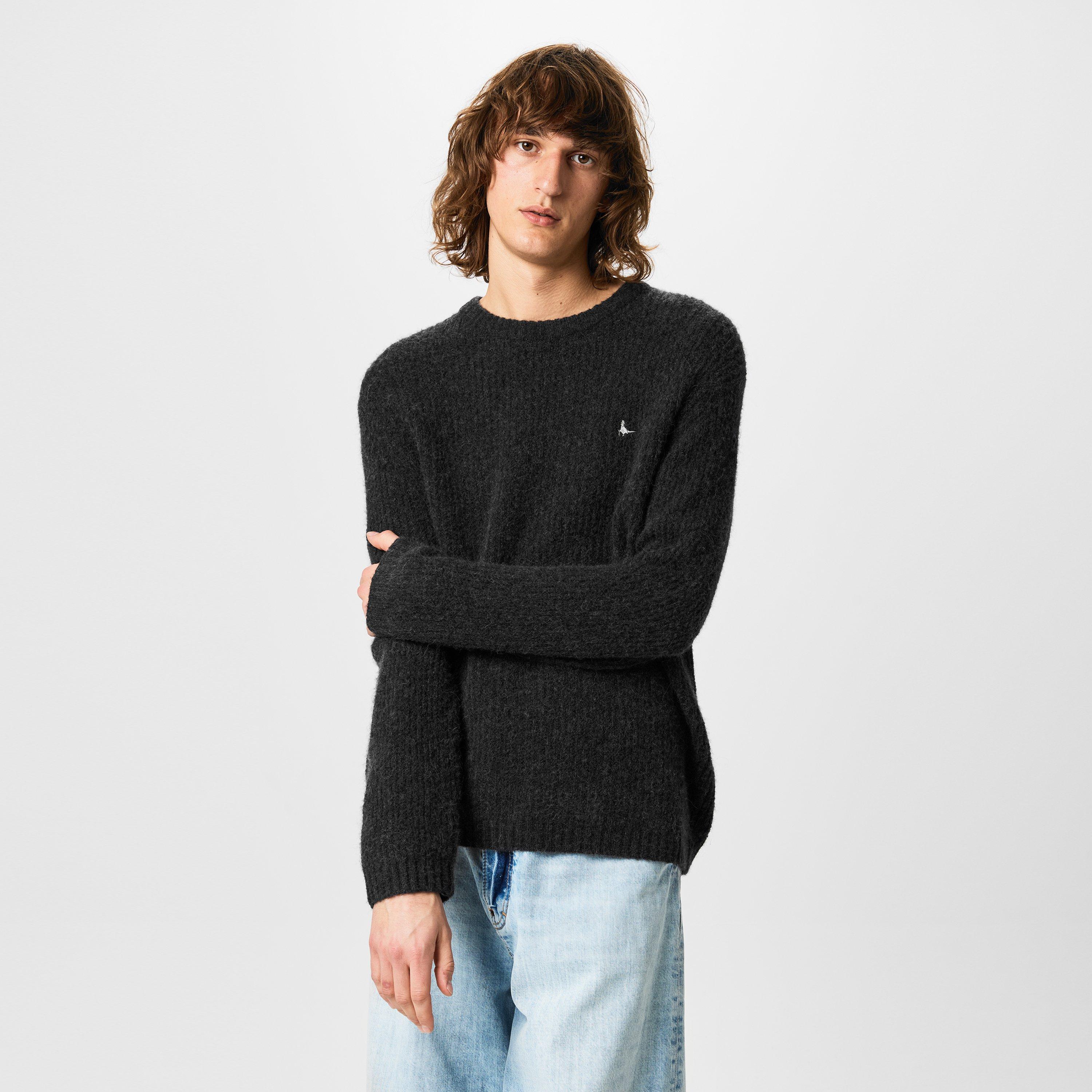 Noir délavé - Jack Wills - Men's Cosy Slouch Crew Neck Jumper - 3