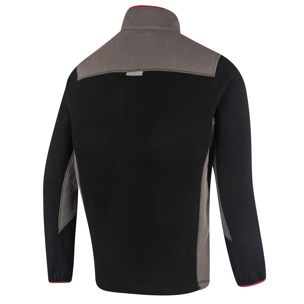 Zwart - Lee Cooper - half Zip Fleece Top Mens - 3