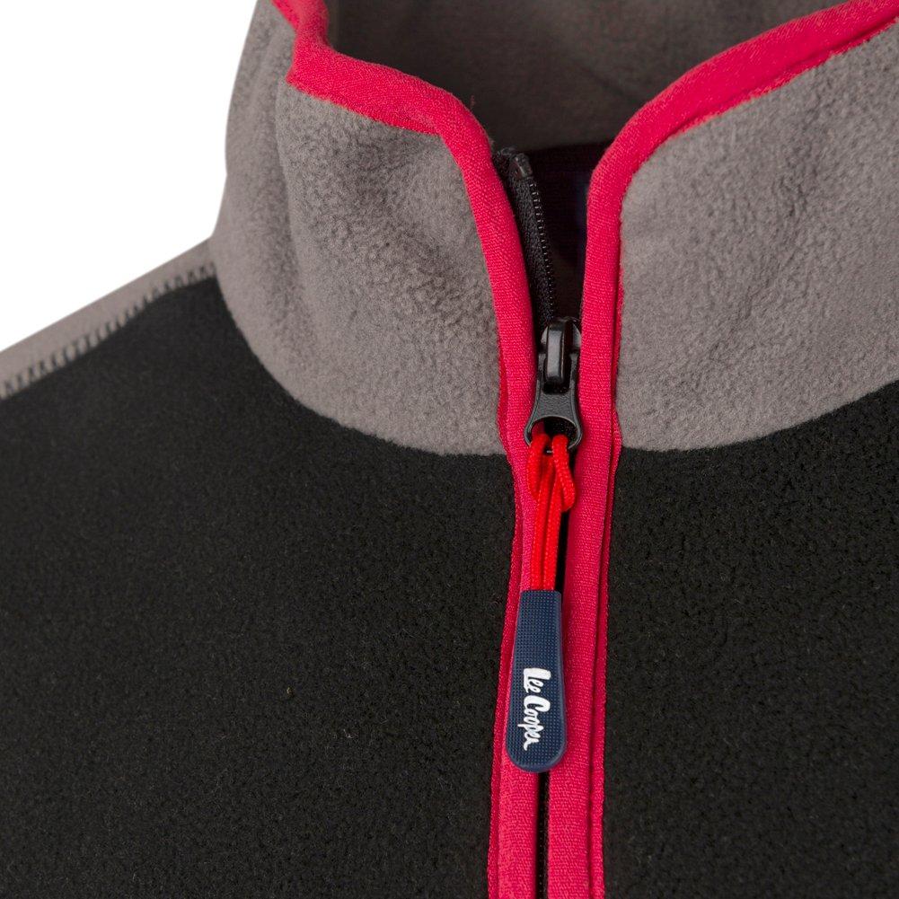 Zwart - Lee Cooper - half Zip Fleece Top Mens - 4