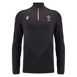 Macron Wales Rugby Quarter Zip Training Top 2024 Adults