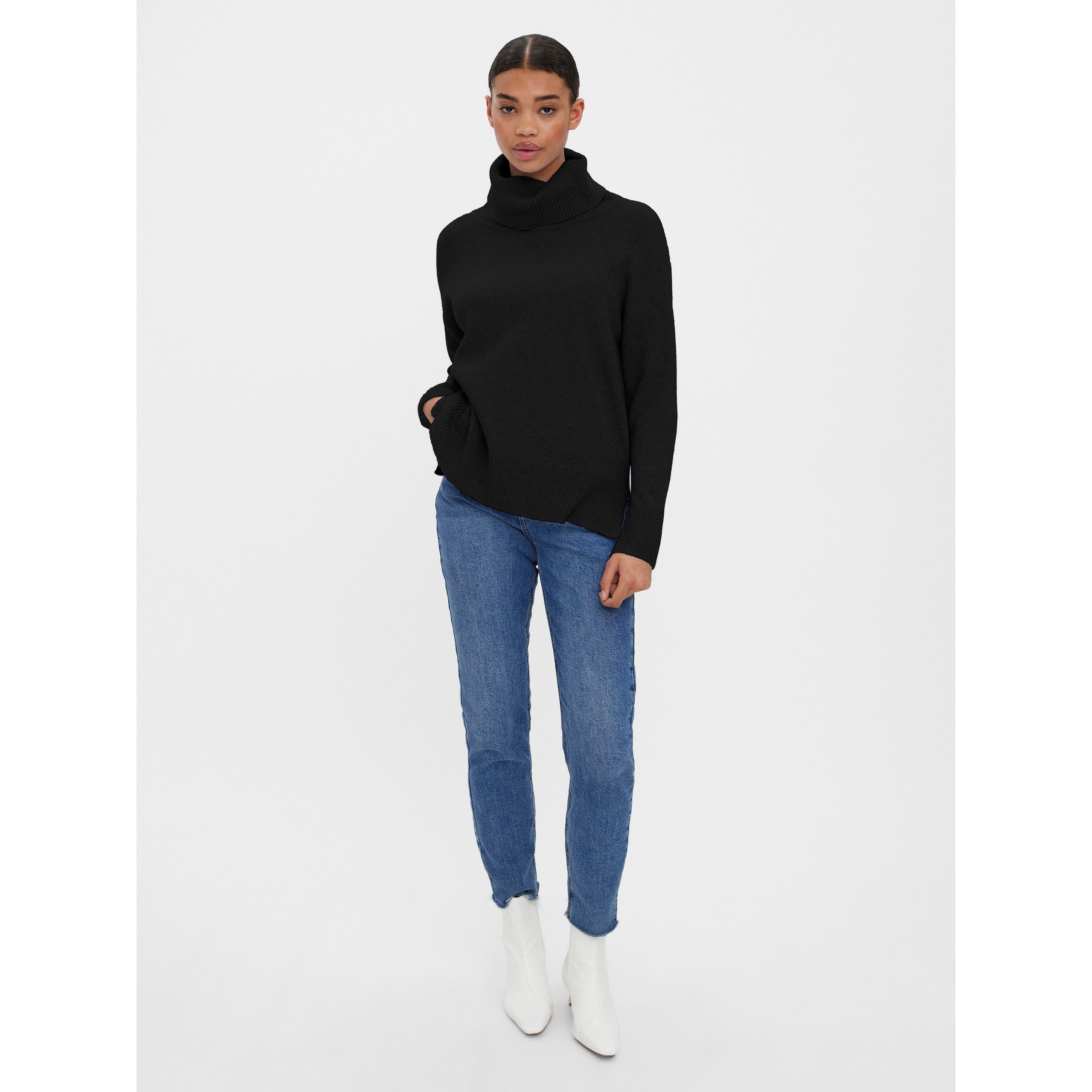 Preto - Vero Moda - Women&#x27;s Duffy Crew Neck Jumper - 2