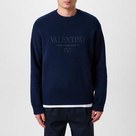 Valentino Logo Crew Neck Knit Jumper