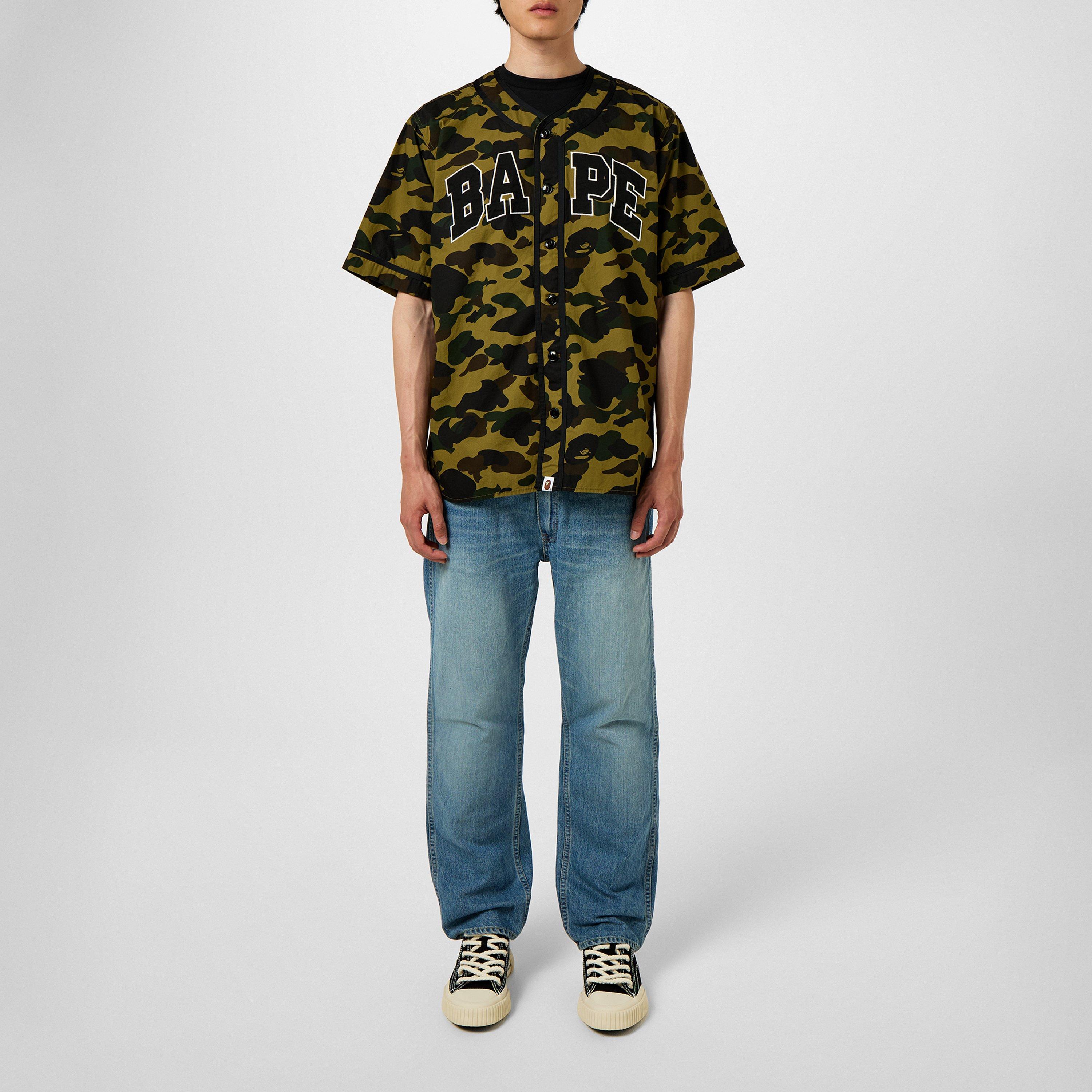 Green - A Bathing Ape - Men's Short-Sleeve Bowling Shirt - 4
