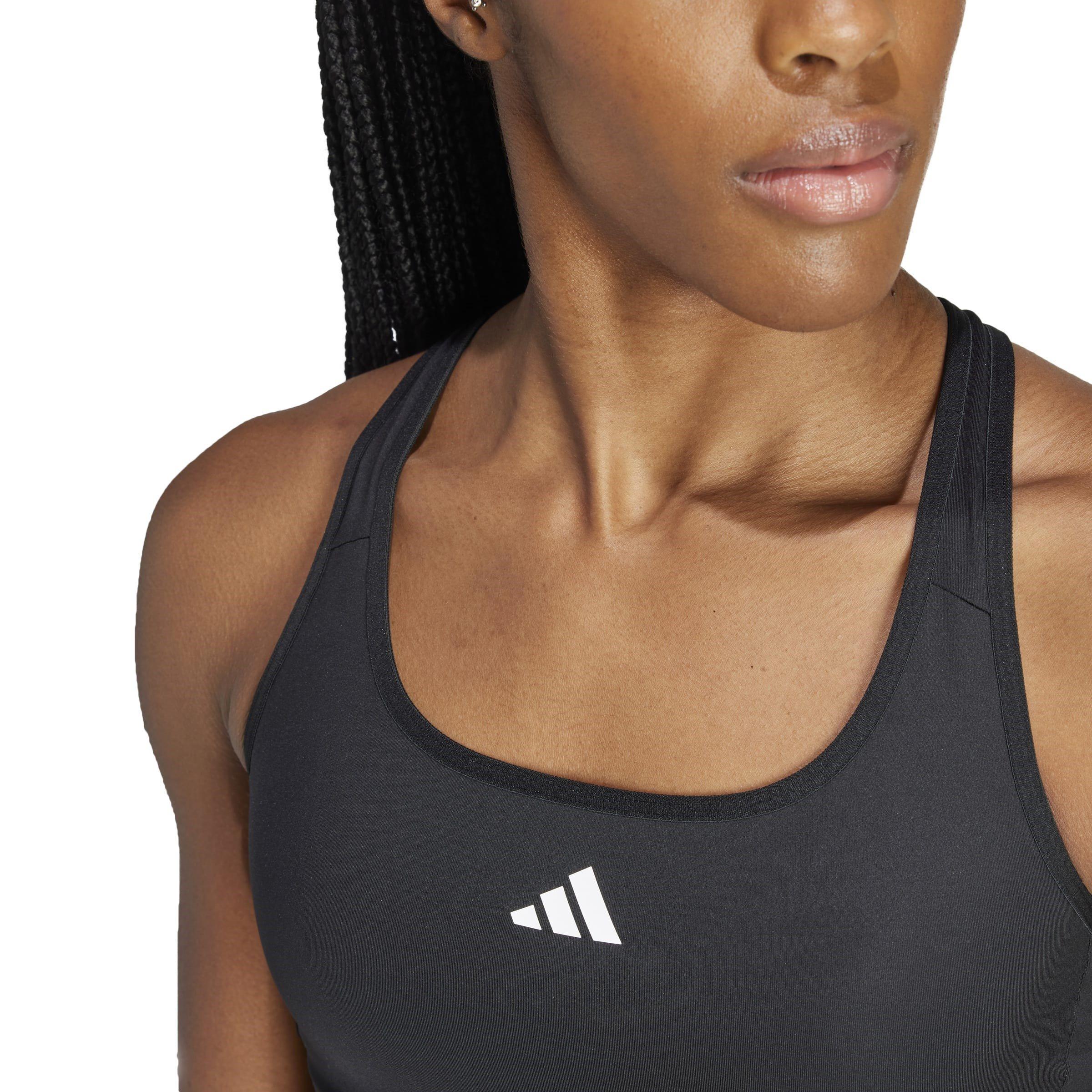Preto/Branco - adidas - TECHFIT Bra - 6