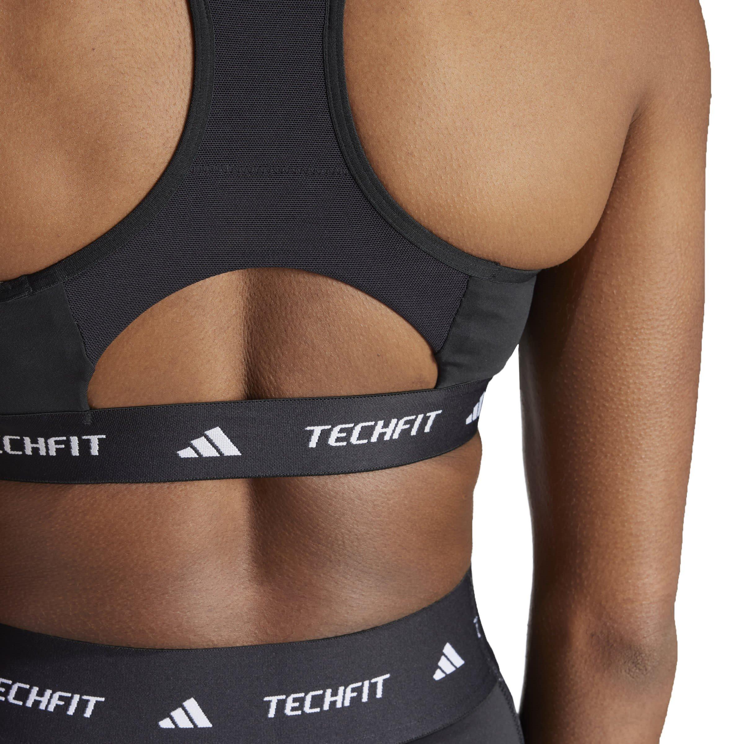 Preto/Branco - adidas - TECHFIT Bra - 7