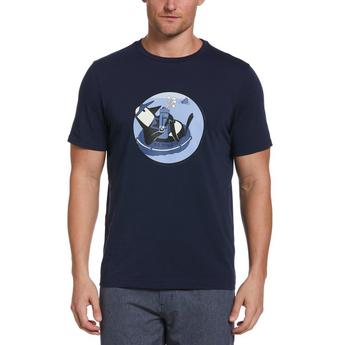 Original Penguin Golf AMBUSH logo print T-shirt dress