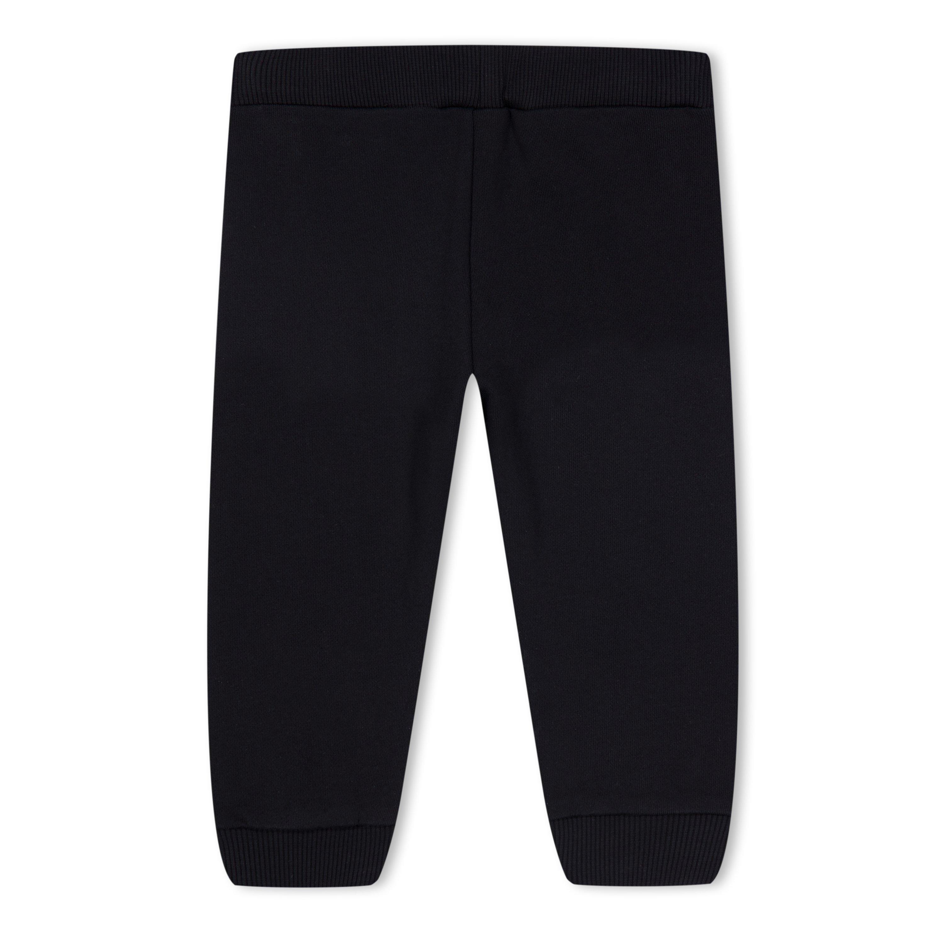Black 930BC - Balmain - Unisex Kids' Logo Fleece Joggers - 2