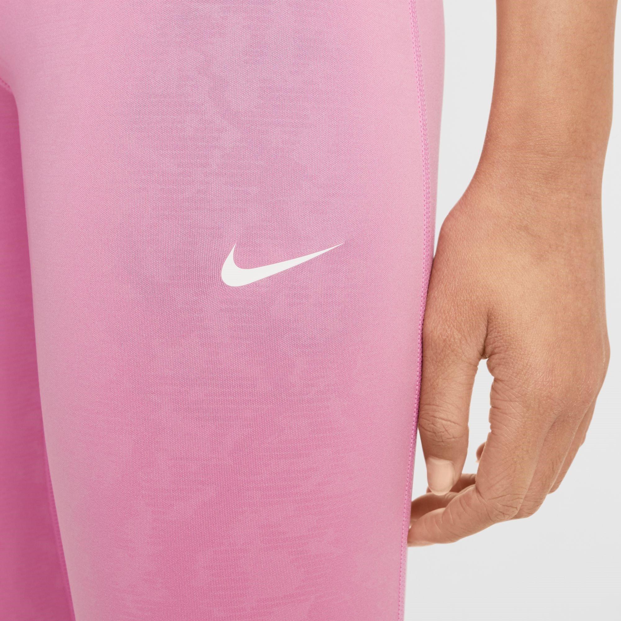 Pink AOP - Nike - Nike Pro Girls' Dri-FIT Leggings - 4