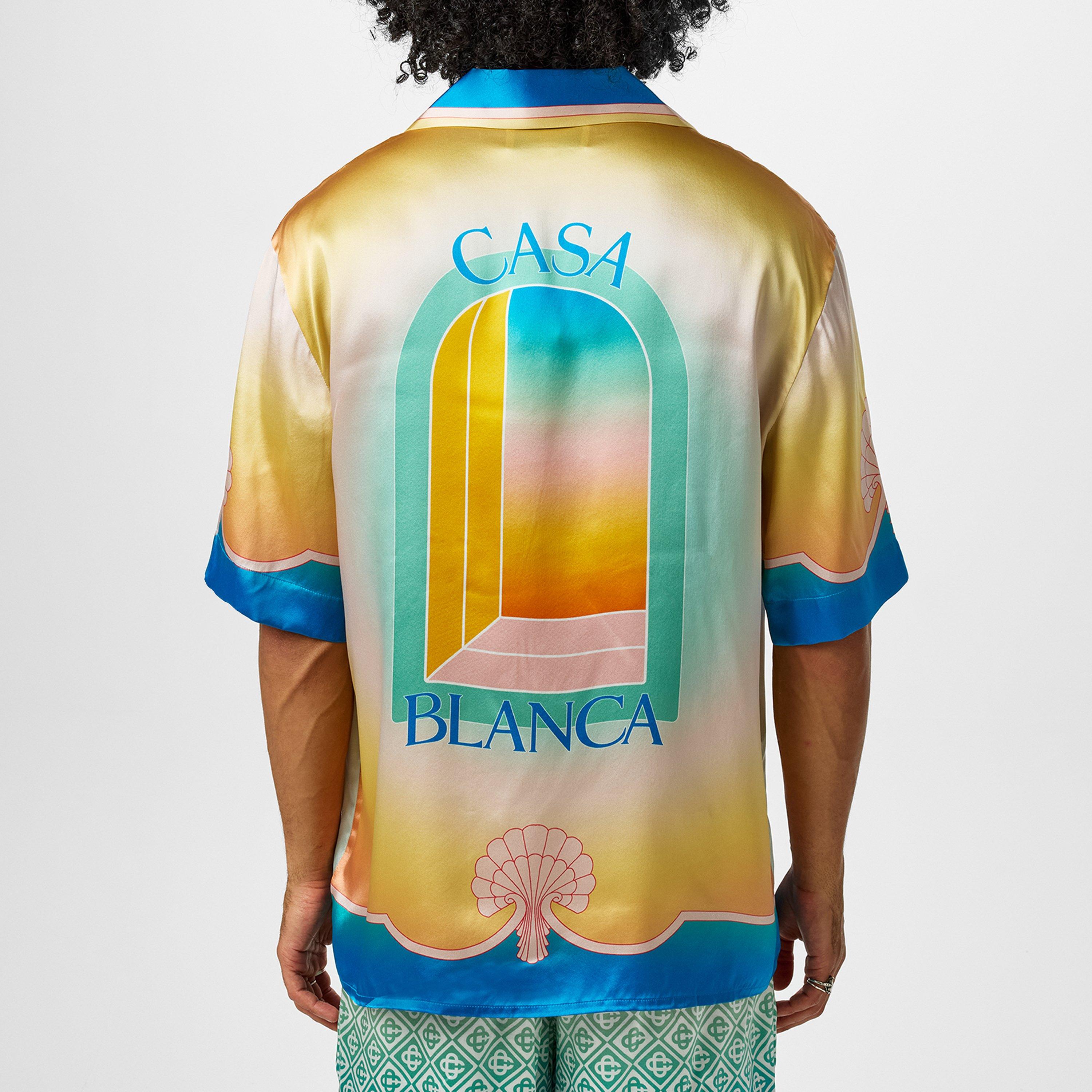 Multi - Casablanca - Short Sleeved Silk Shirt - 3