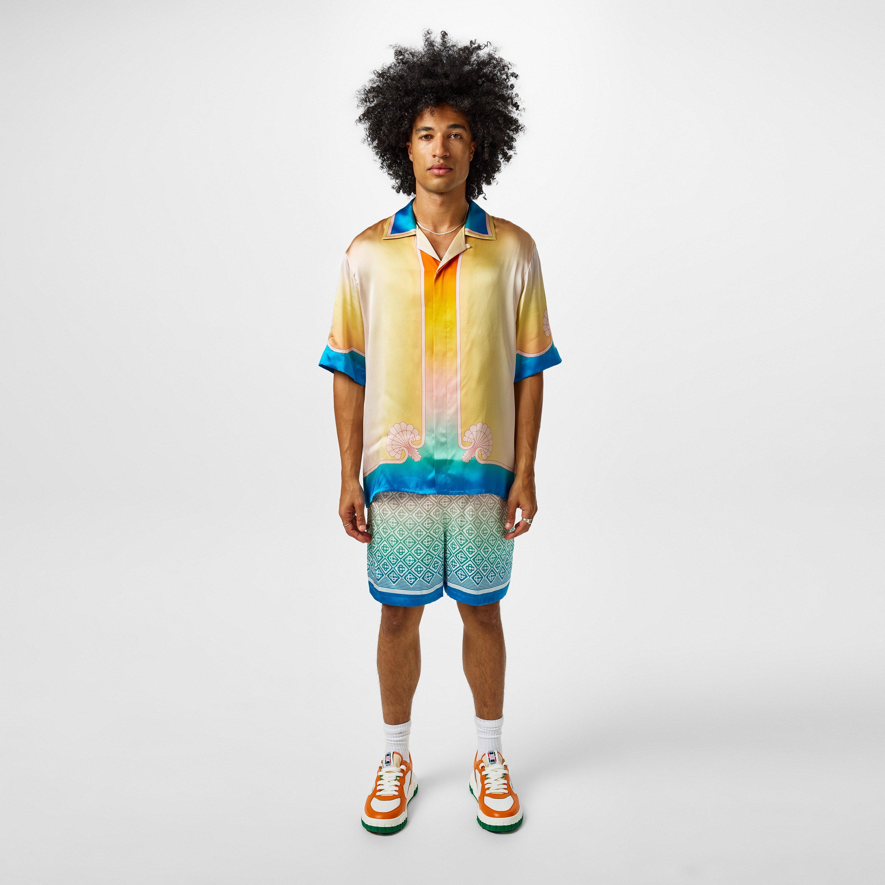 Multi - Casablanca - Short Sleeved Silk Shirt - 4