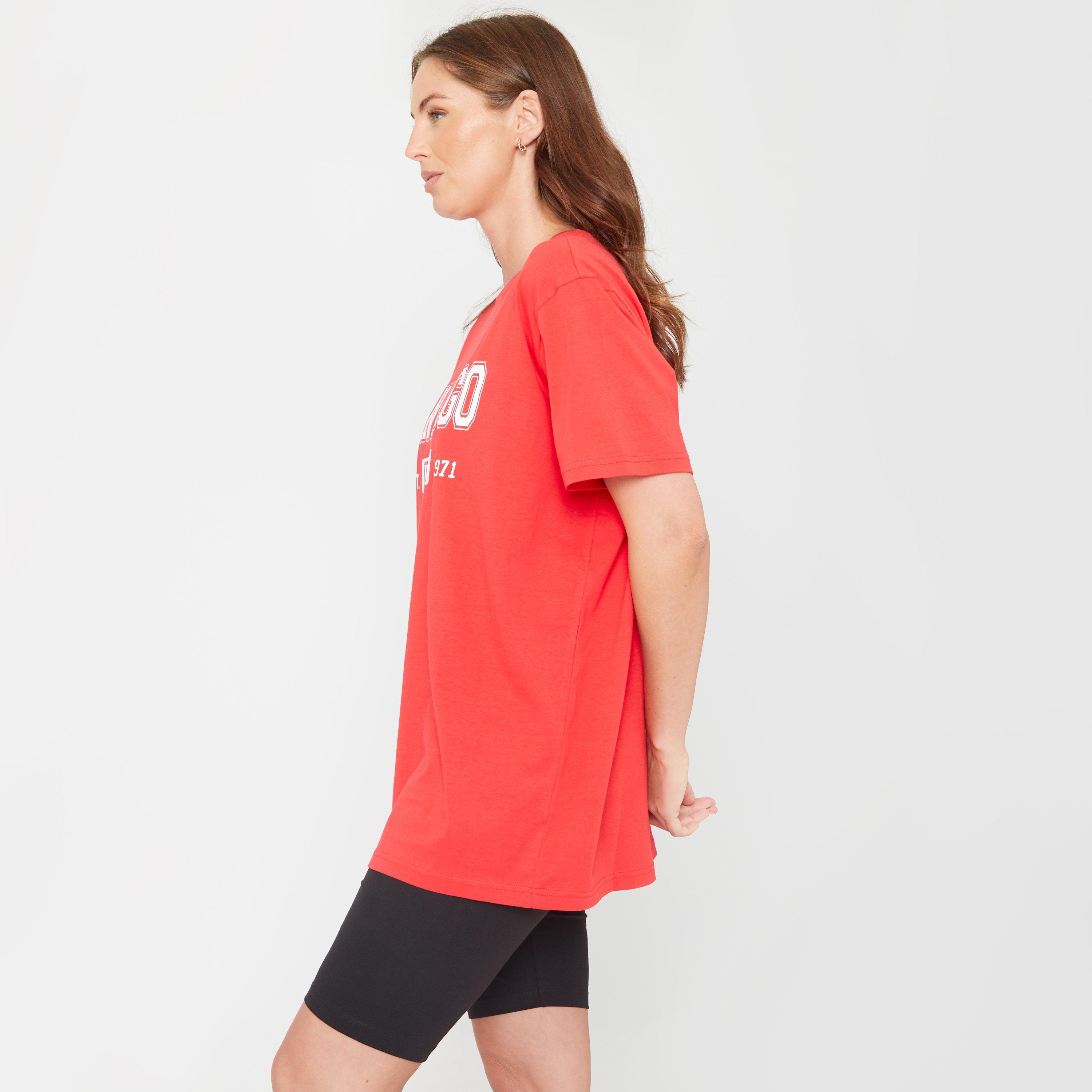 Vermelho/ Preto - Be You - Slogan T-Shirt and Cycling Shorts Coord - 5