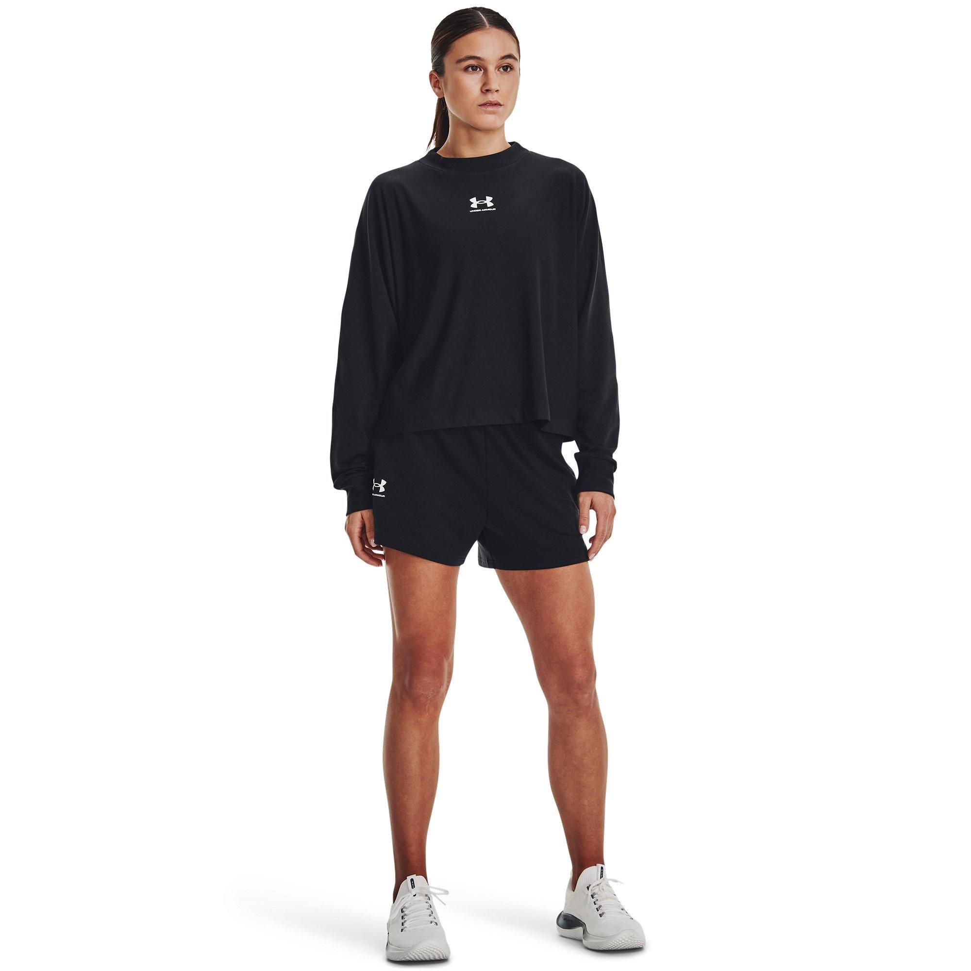 Black - Under Armour - Rival Terry Performance Gym Shorts - 4