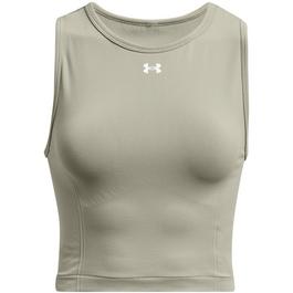 Under Armour Studio Gathered Solid Tank Top Womens Gym Vest