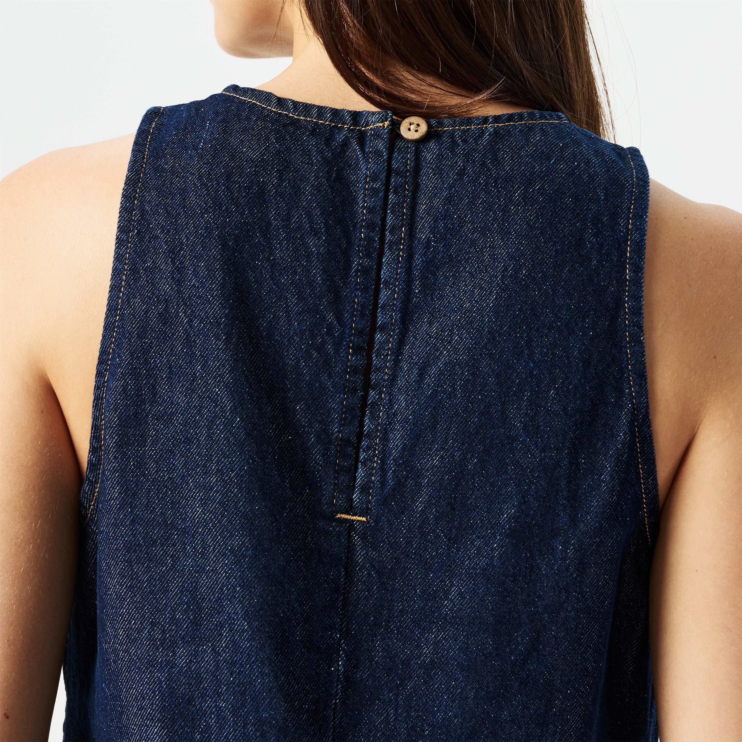 Blue - Nobodys Child - Palermo Racer Denim Pinny Dress - 5