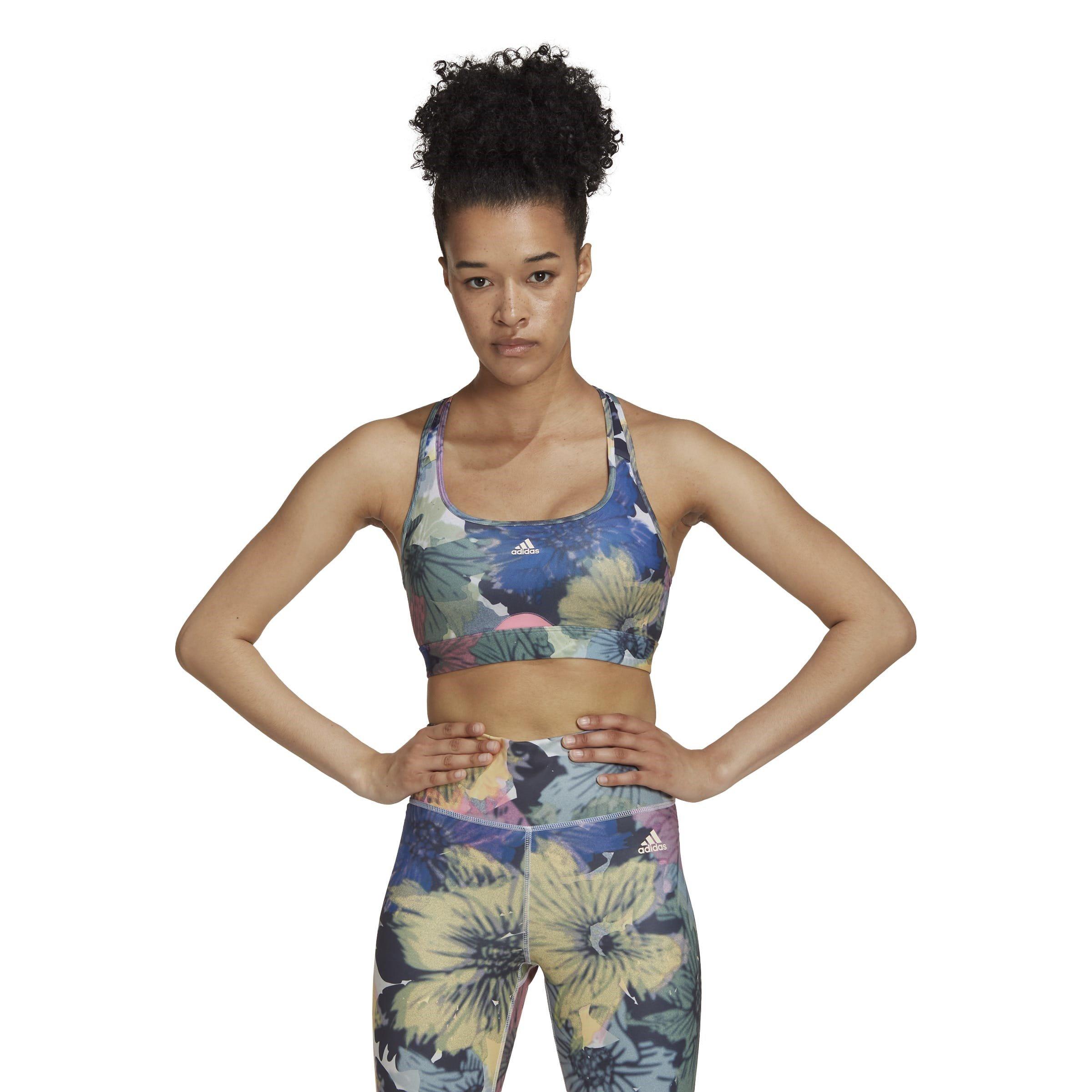 Multi - adidas - Powerreact Training Medium-Support Allover Print Bra  Ld99 - 3