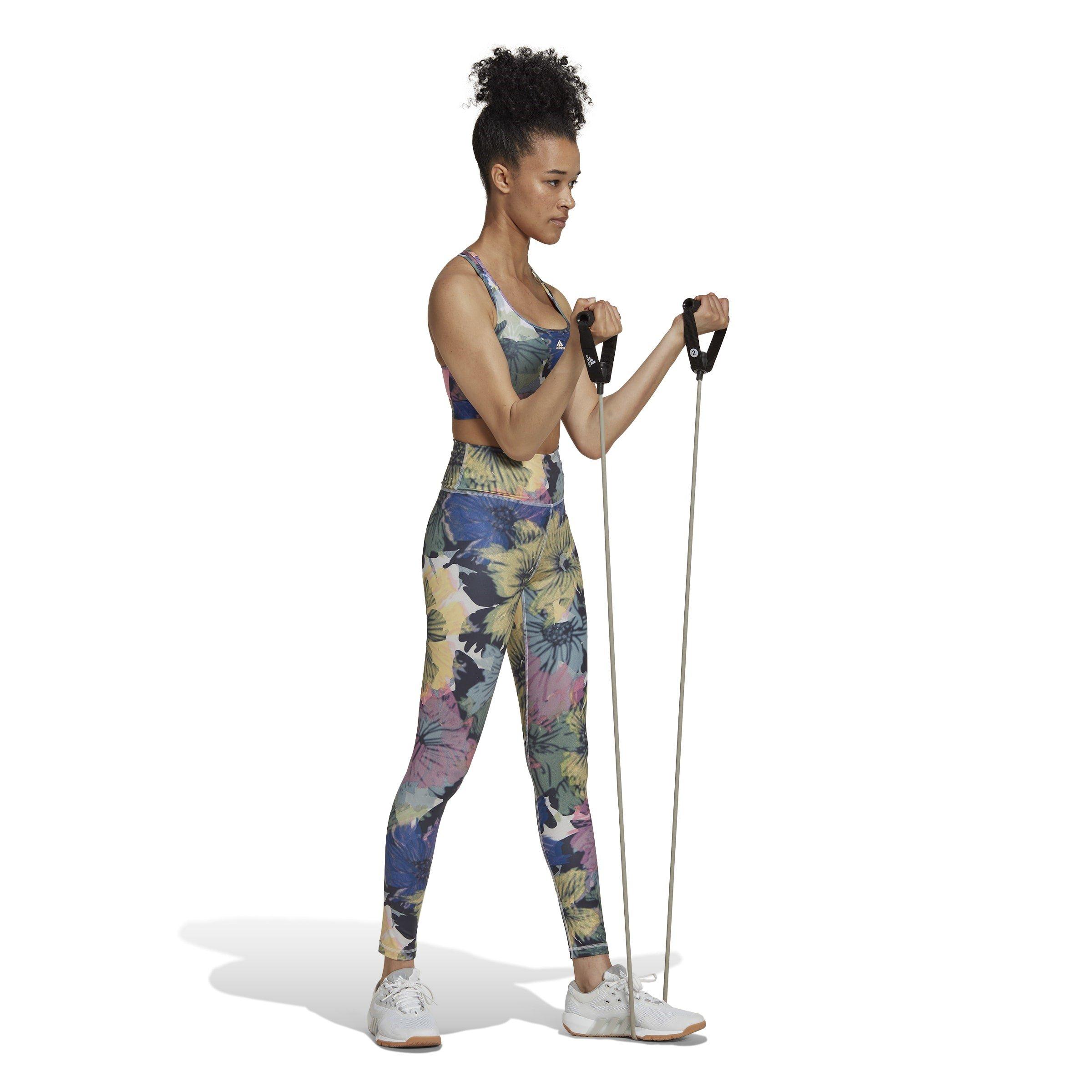 Multi - adidas - Powerreact Training Medium-Support Allover Print Bra  Ld99 - 5