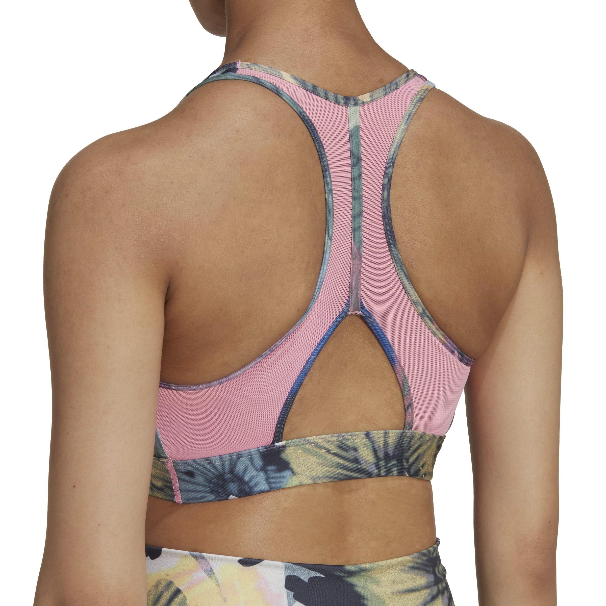 Multi - adidas - Powerreact Training Medium-Support Allover Print Bra  Ld99 - 7