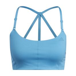 adidas Yoga Light Support 3-Stripe Sports Bra Womens