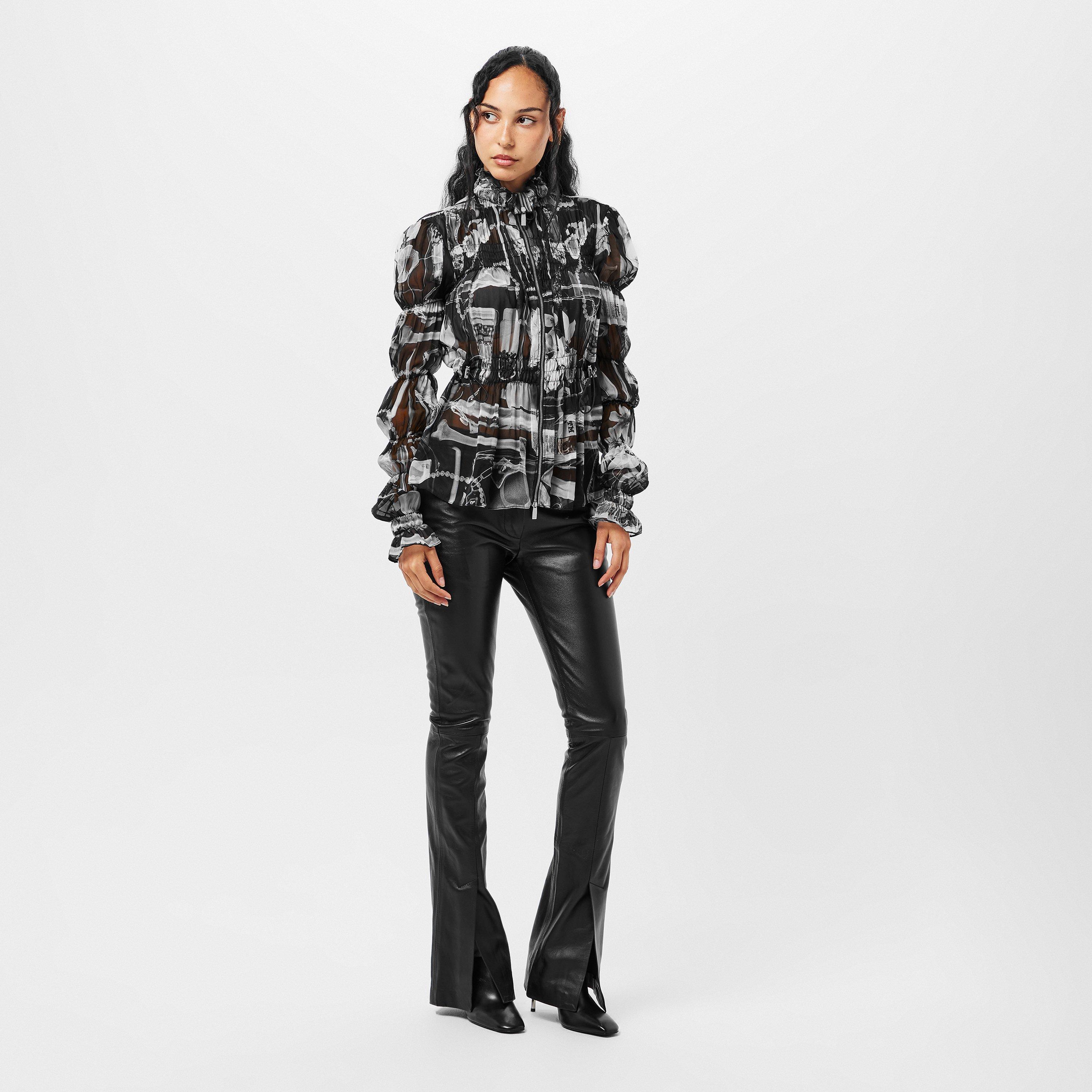 Wht Blk - Off White - Women's Long-Sleeve Shirt - 6