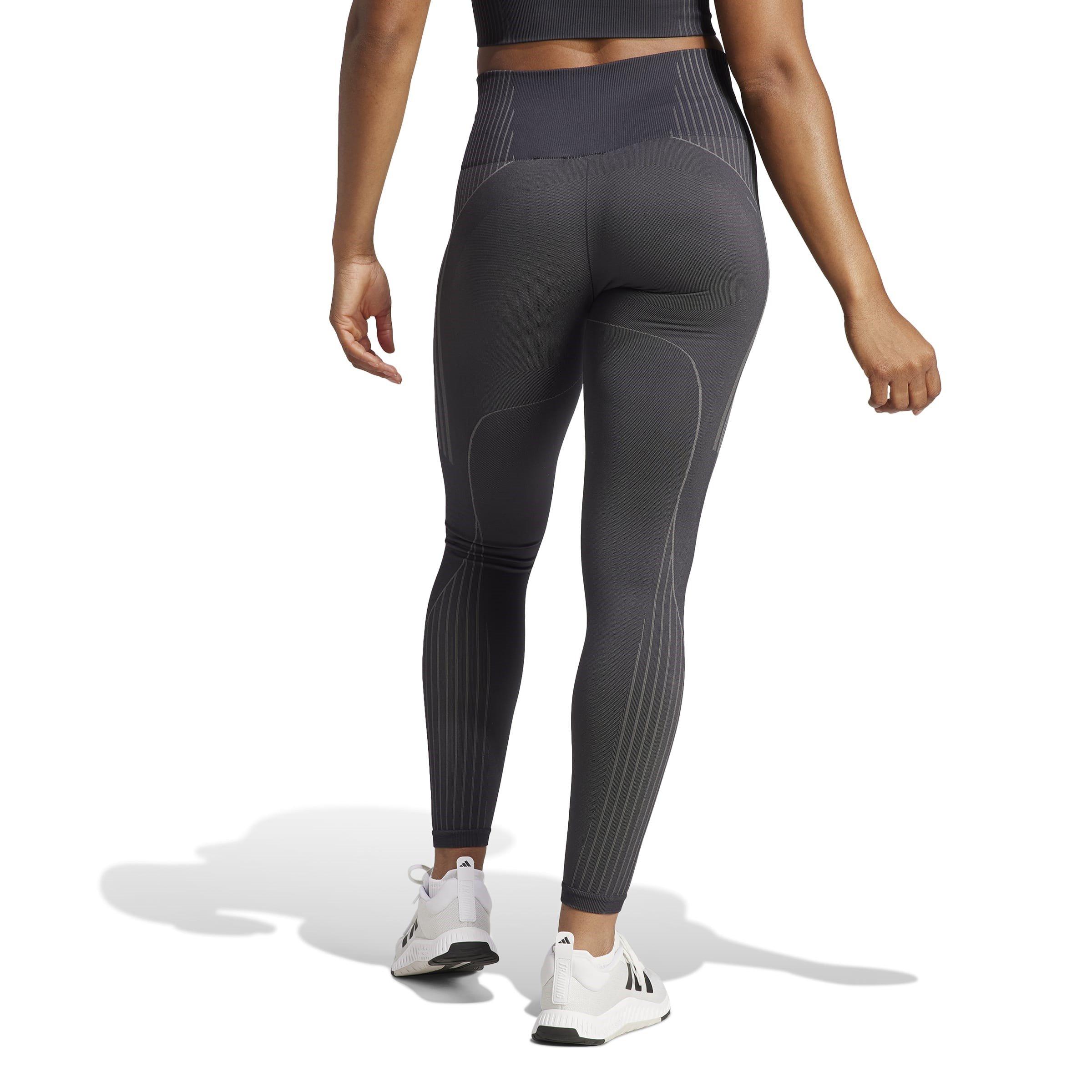 ZWART - adidas - Seamless Performance Gym Leggings - 3