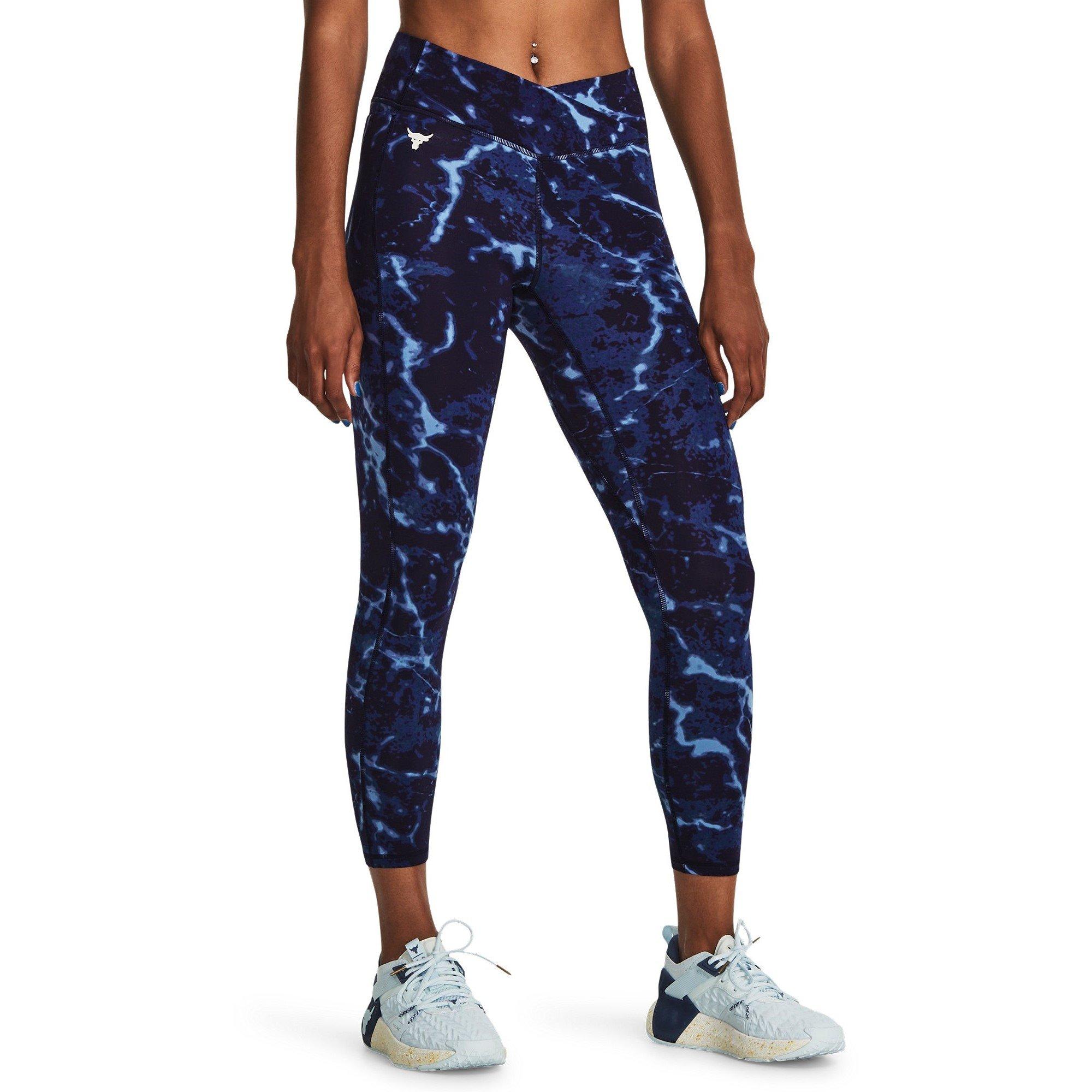 Bleu - Under Armour - Large Crossover Ankle Performance Gym Legging - 3