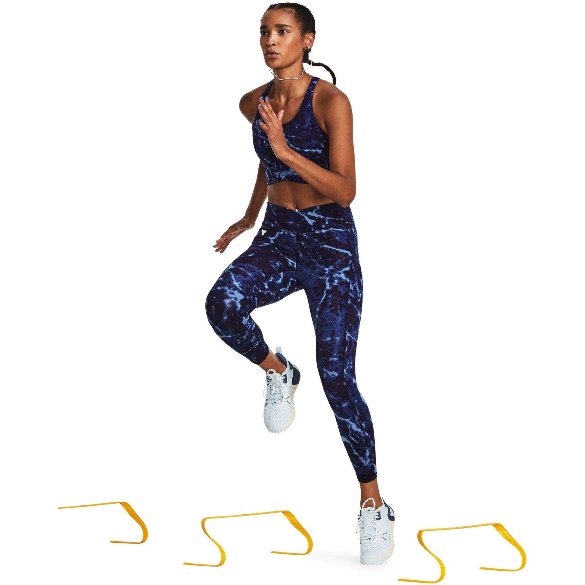 Bleu - Under Armour - Large Crossover Ankle Performance Gym Legging - 5