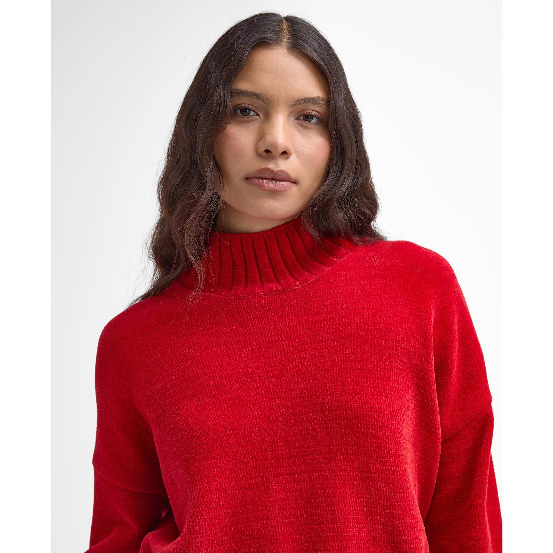 Scarlet - Barbour International - Milla High Neck Jumper - 4