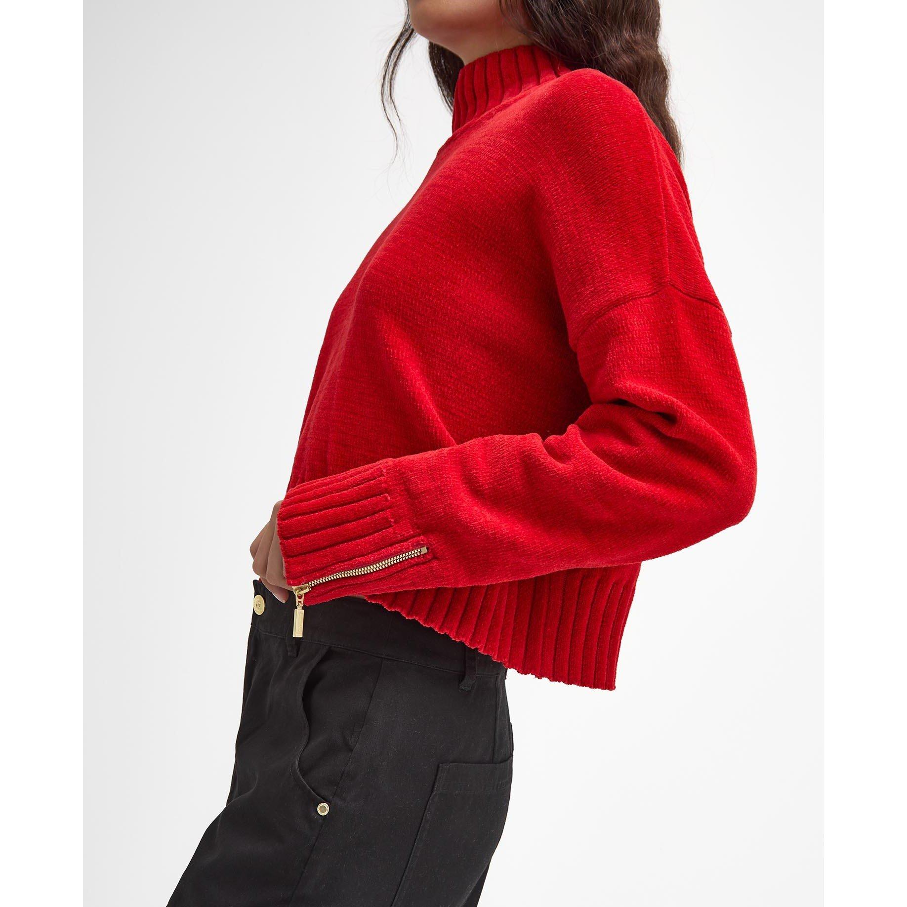 Scarlet - Barbour International - Milla High Neck Jumper - 6