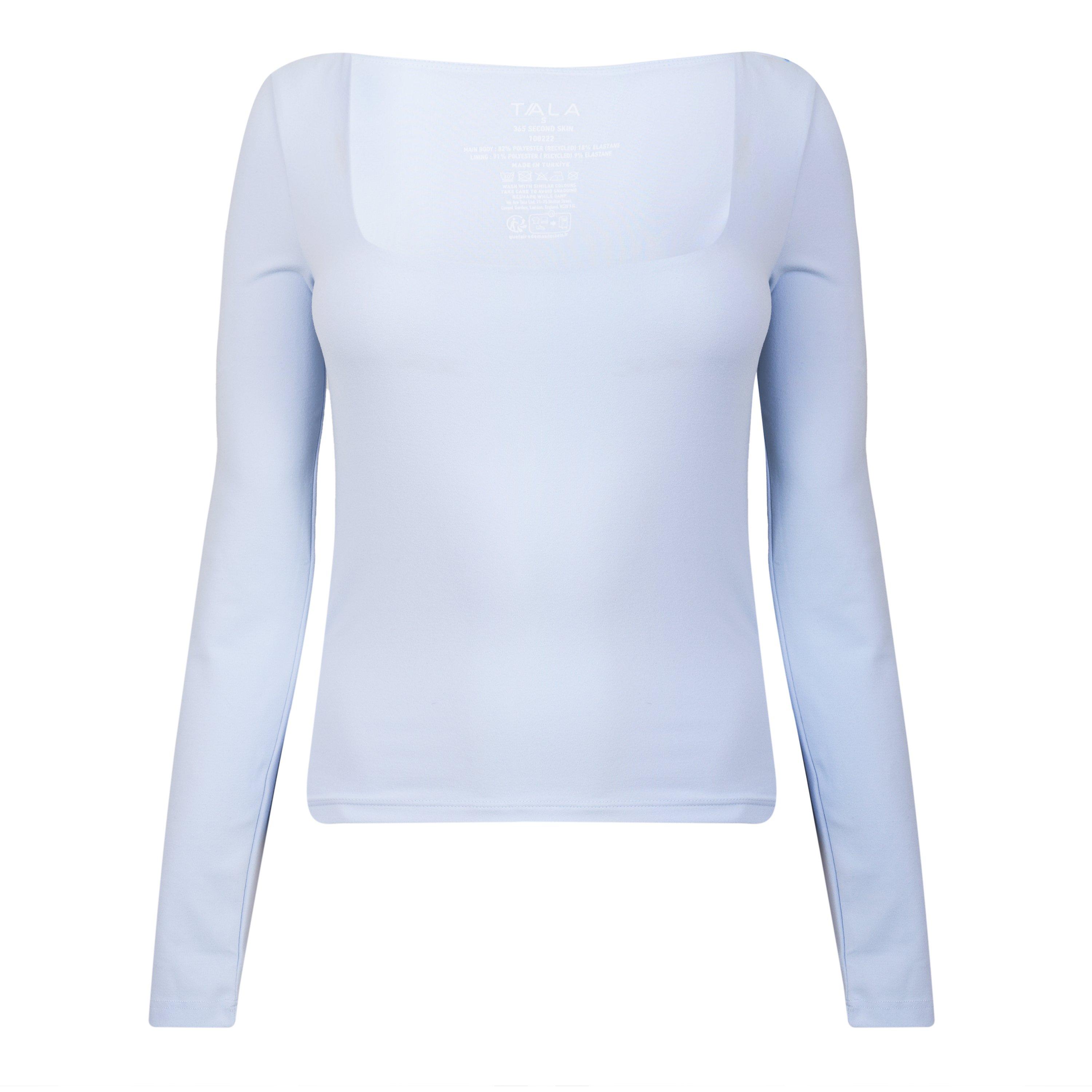 LIGHT BLUE - TALA - T LS 365 SUEDE SQ NECK TO - 1