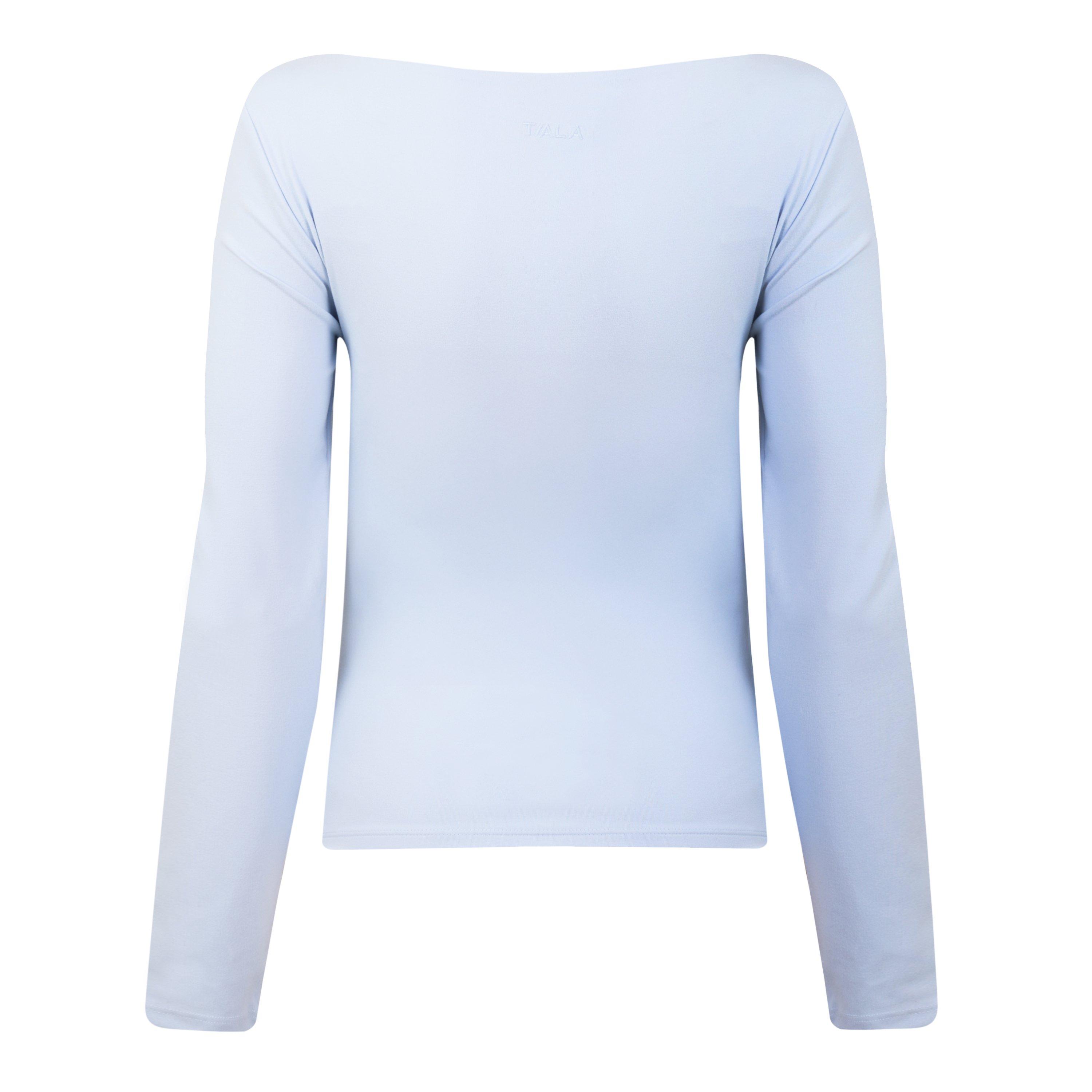 LIGHT BLUE - TALA - T LS 365 SUEDE SQ NECK TO - 2