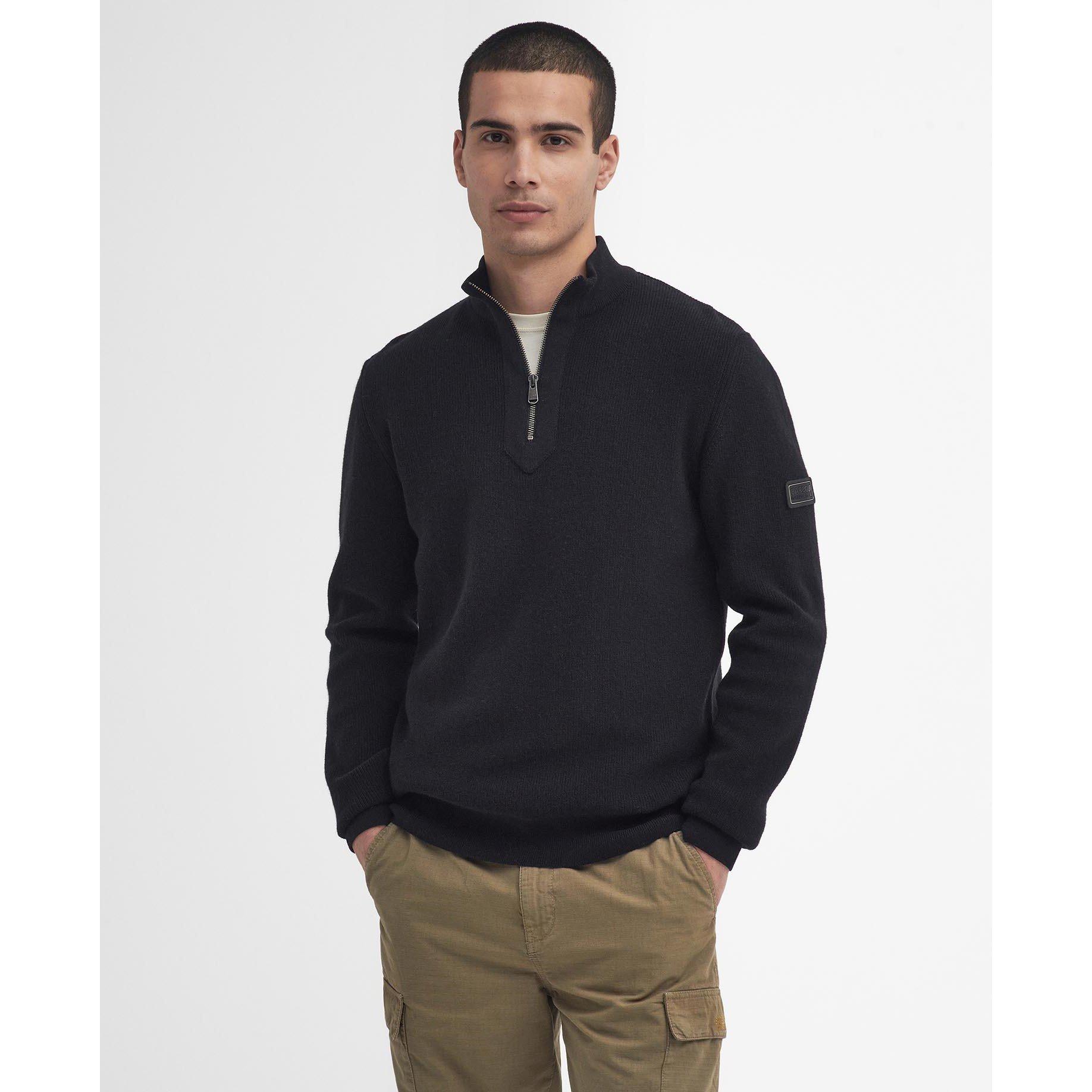 Black BK31 - Barbour International - Crawley Half-Zip Jumper - 2