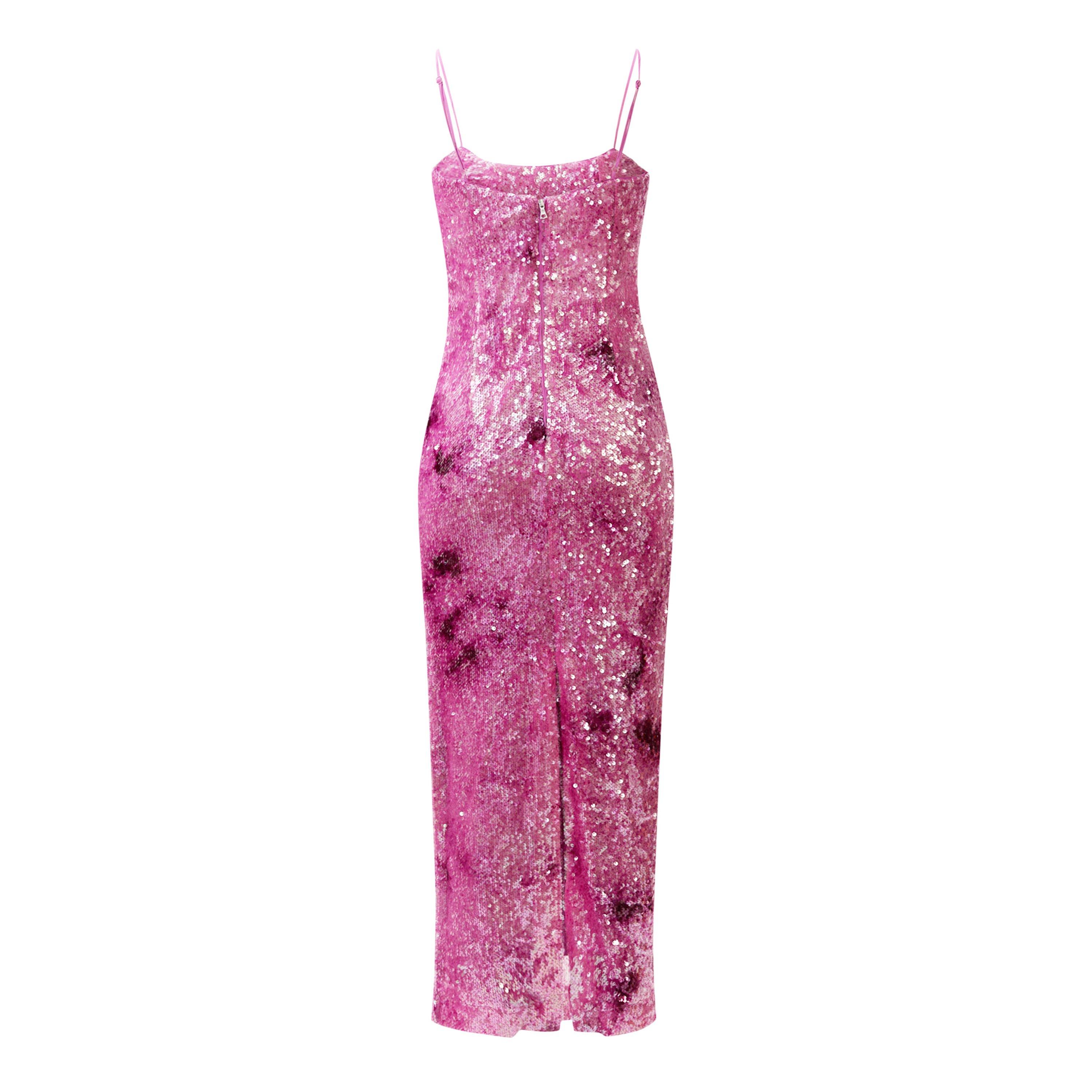 Party Pink - Bardot - Infinite Sequin Maxi Dress - 7