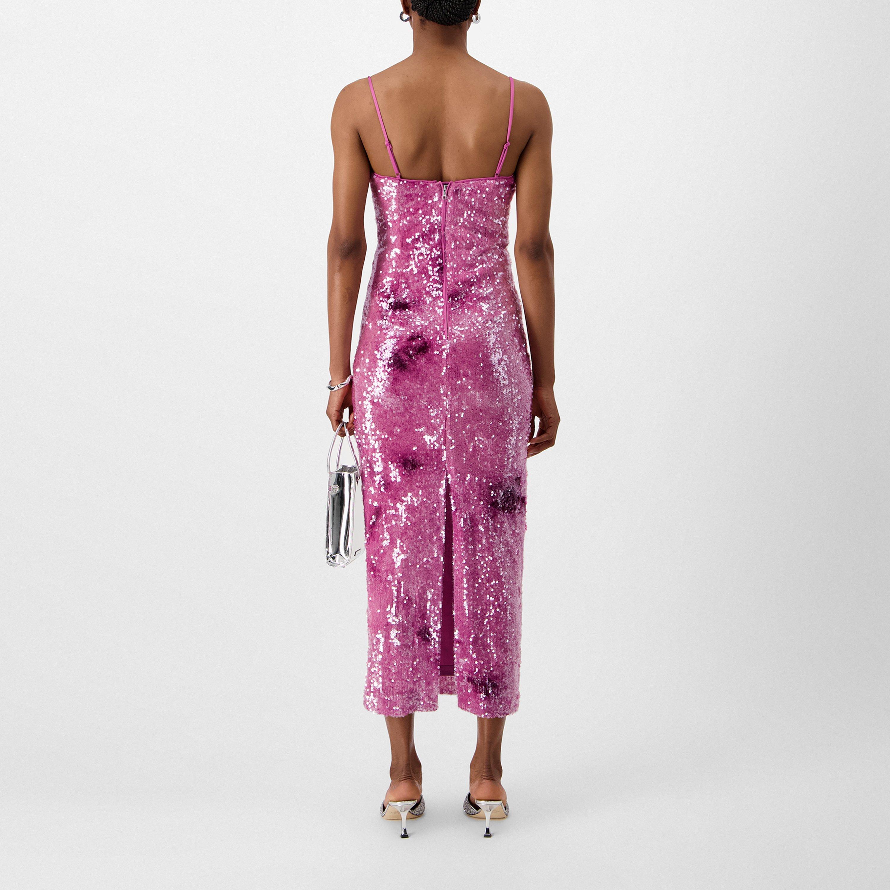 Party Pink - Bardot - Infinite Sequin Maxi Dress - 3