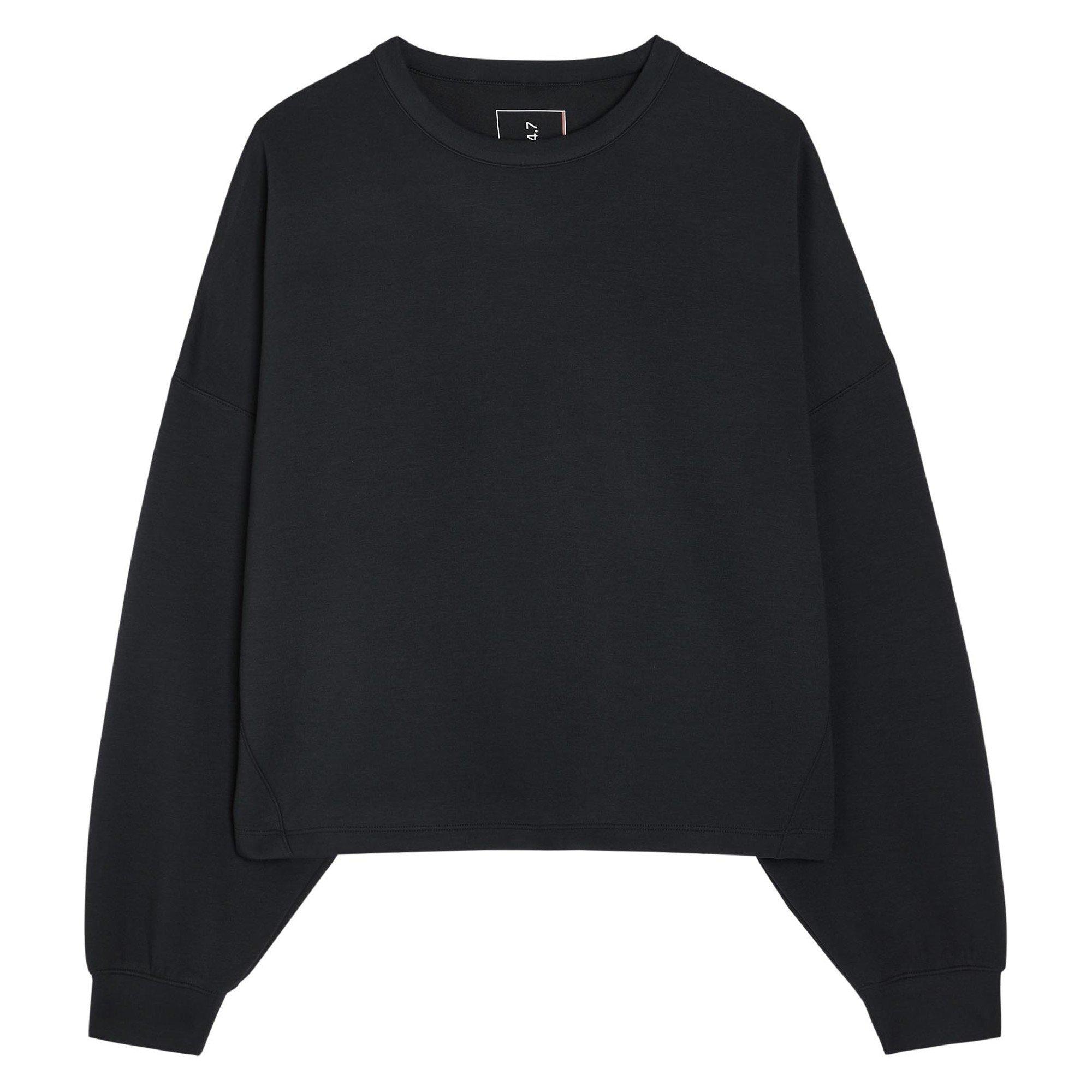 SCHWARZ GRAU - Nike - KW W NK 24.7 DF CREW SOFT KNIT