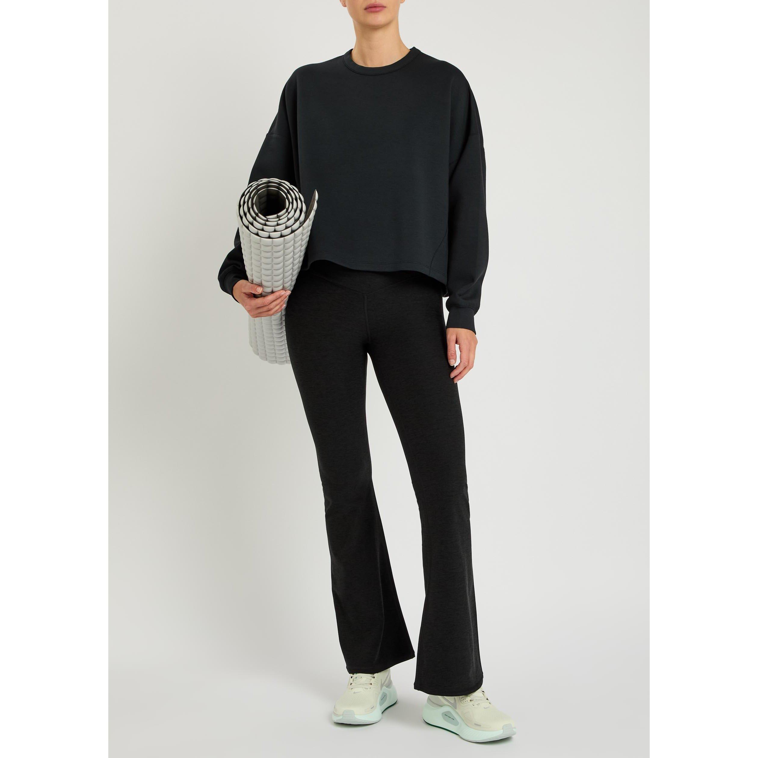 BLACK GREY - Nike - KW W NK 24.7 DF CREW SOFT KNIT - 5