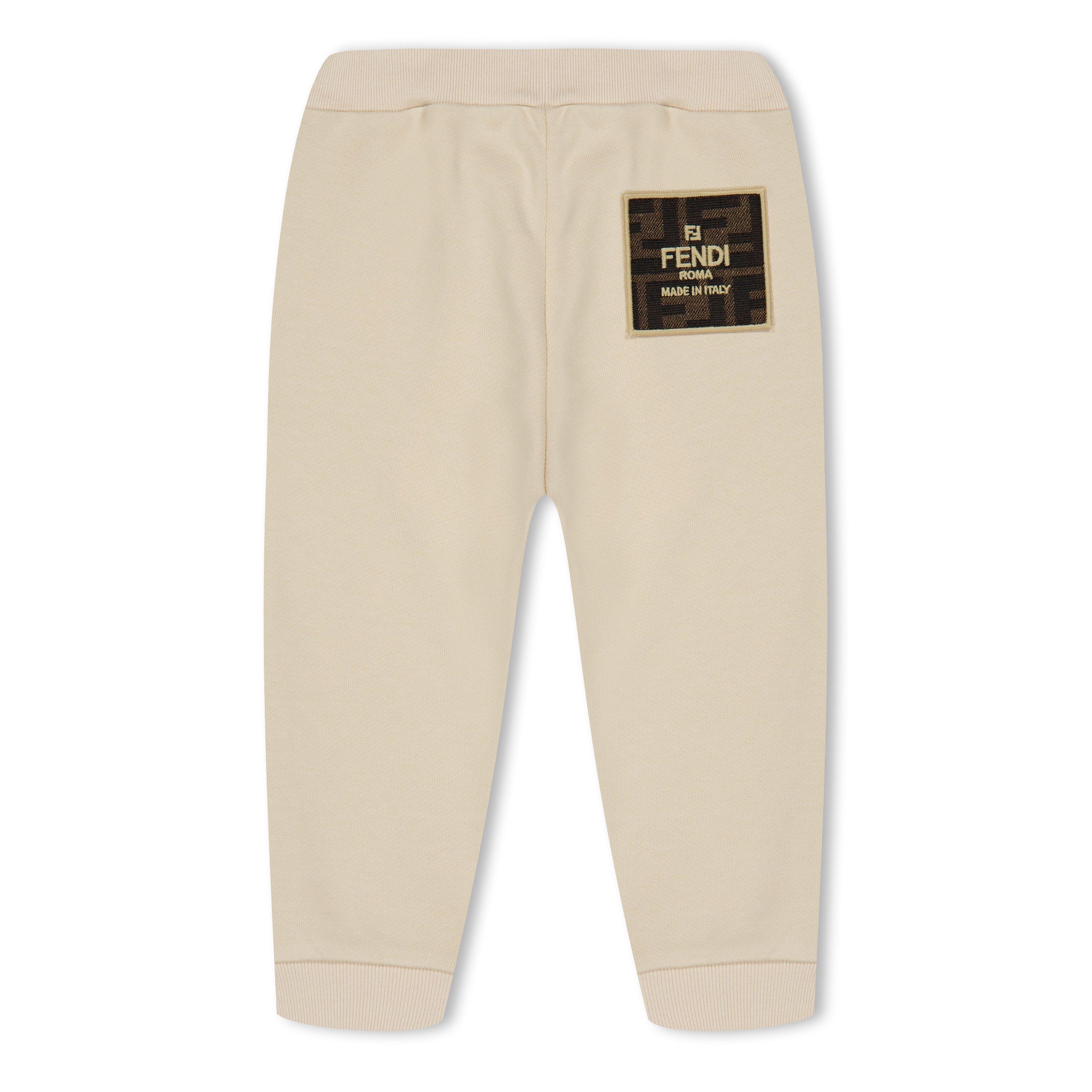 Beige F1P2N - Fendi - Logo Patch Jogging Bottoms Infants - 2