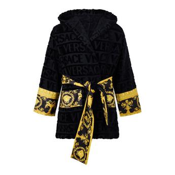 versace black and gold dressing gown Versace Home, Medusa Amplified Bathrobe, black, XL