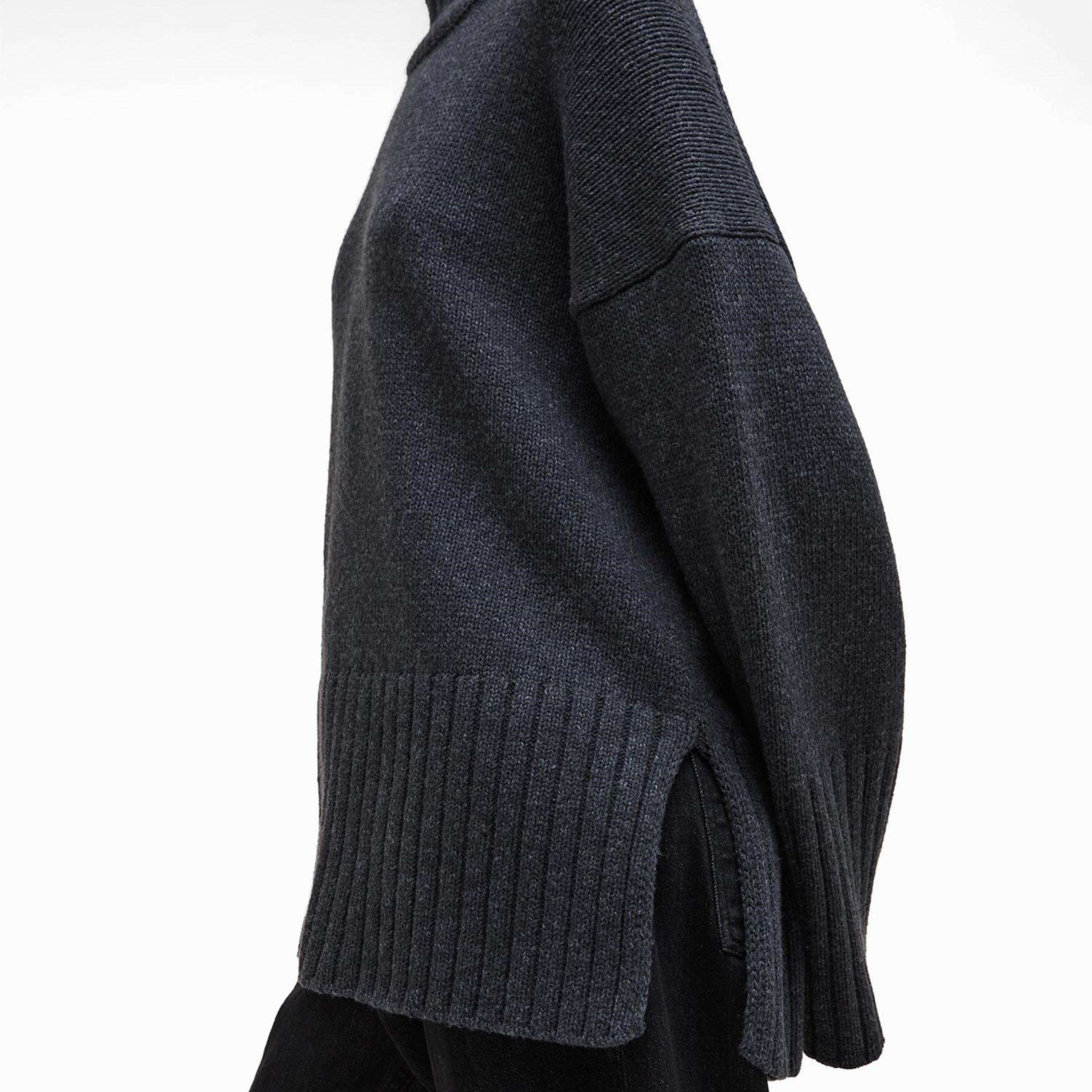 Charcoal - Barbour - Serena High Neck Jumper - 4