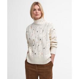 Barbour Fleur Cable Knit Jumper