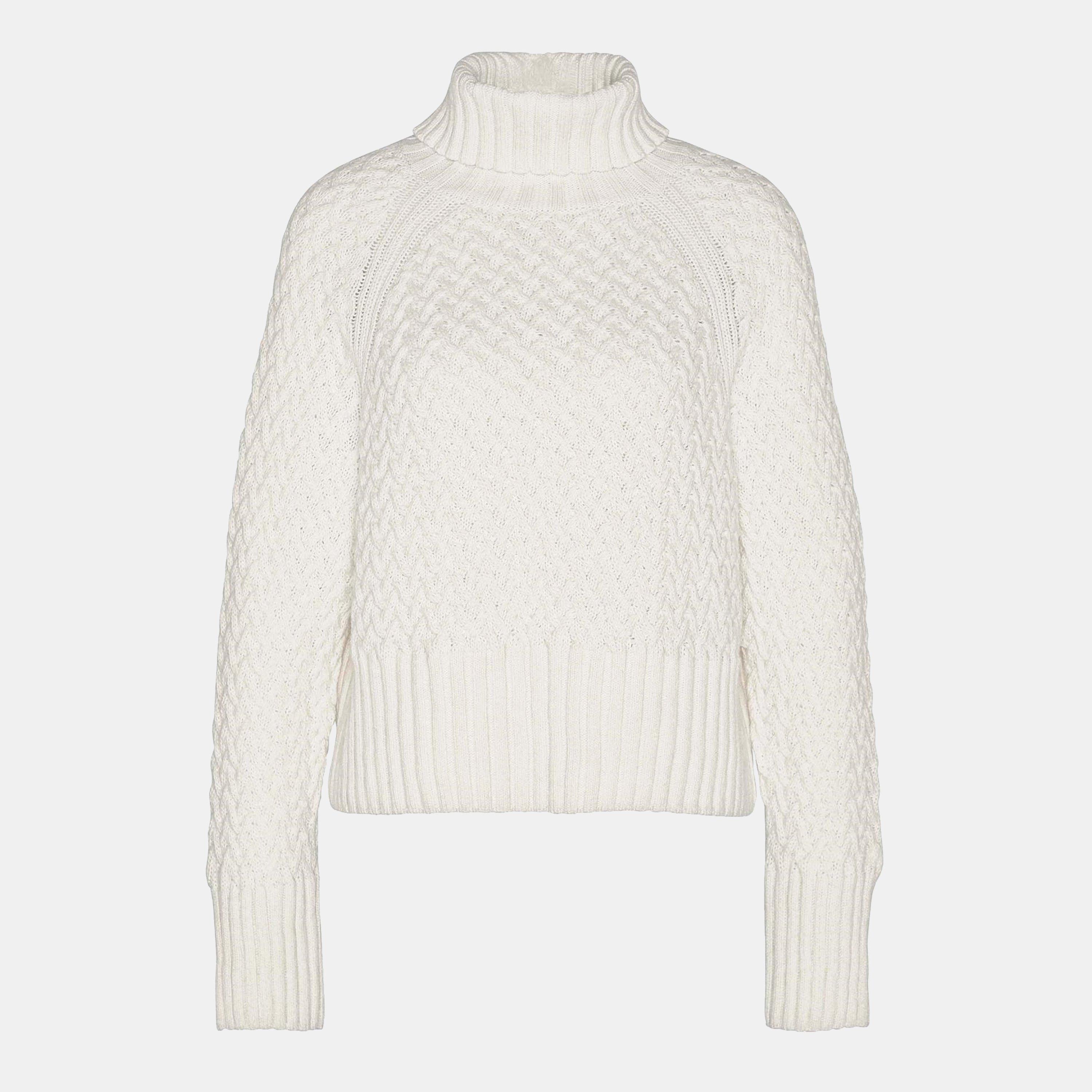 Ecru - Barbour - Malton Roll Neck Jumper - 1