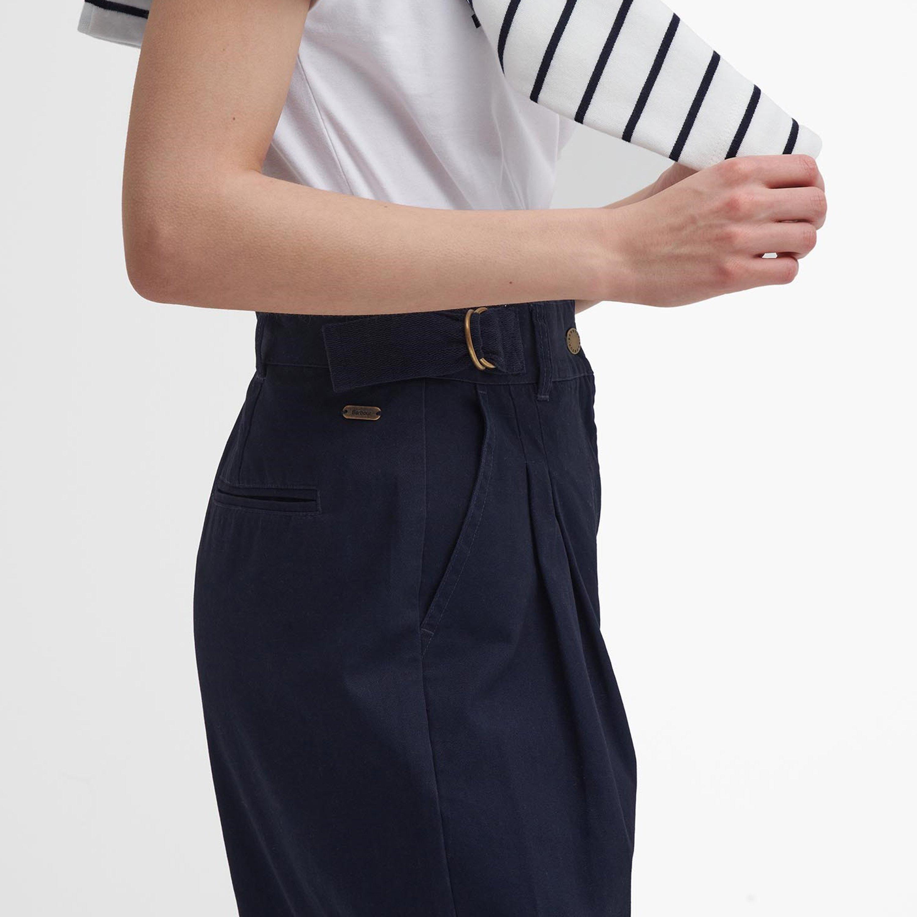 Navy - Barbour - Amber Tapered Trousers - 4