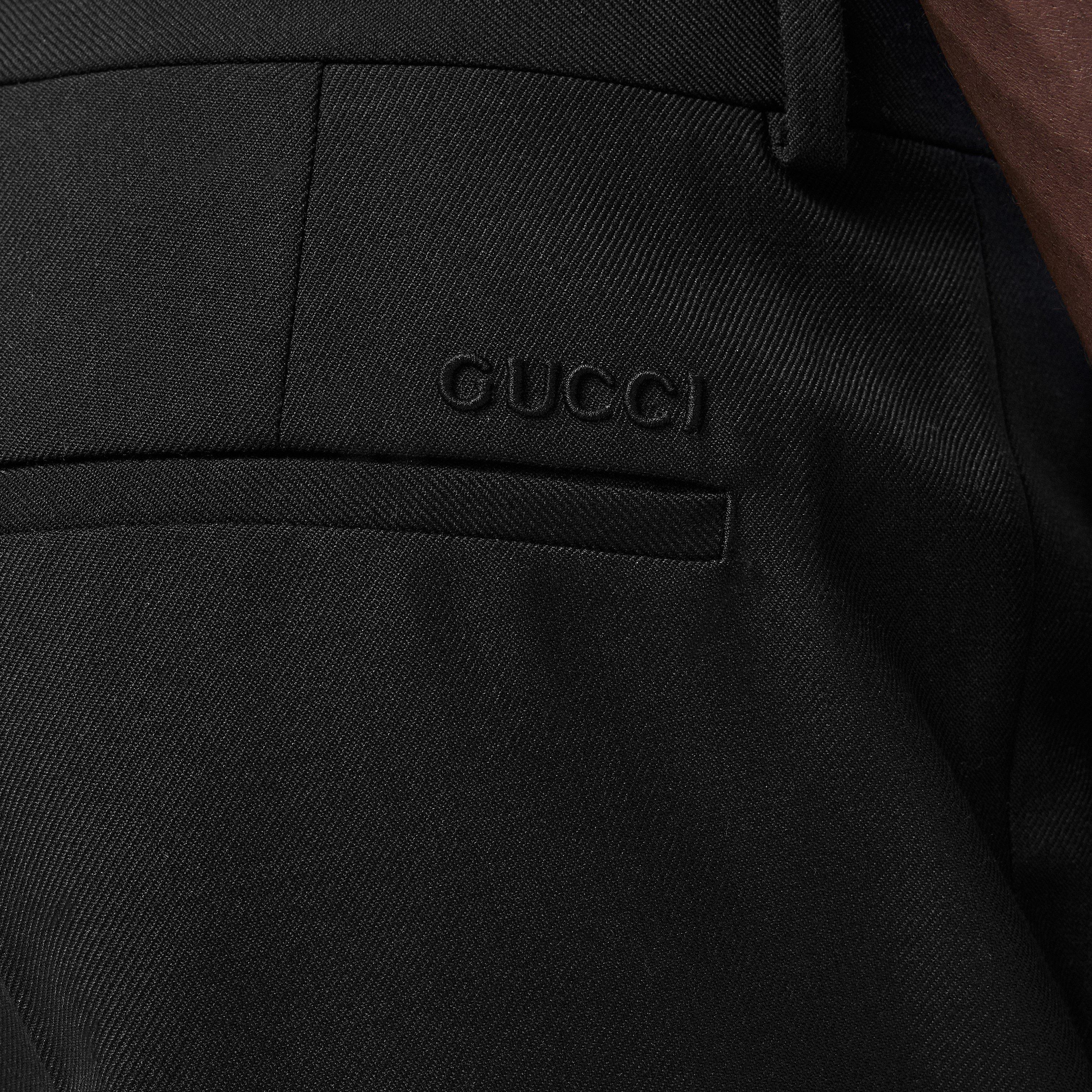 Black - Gucci - Twill Trousers - 5