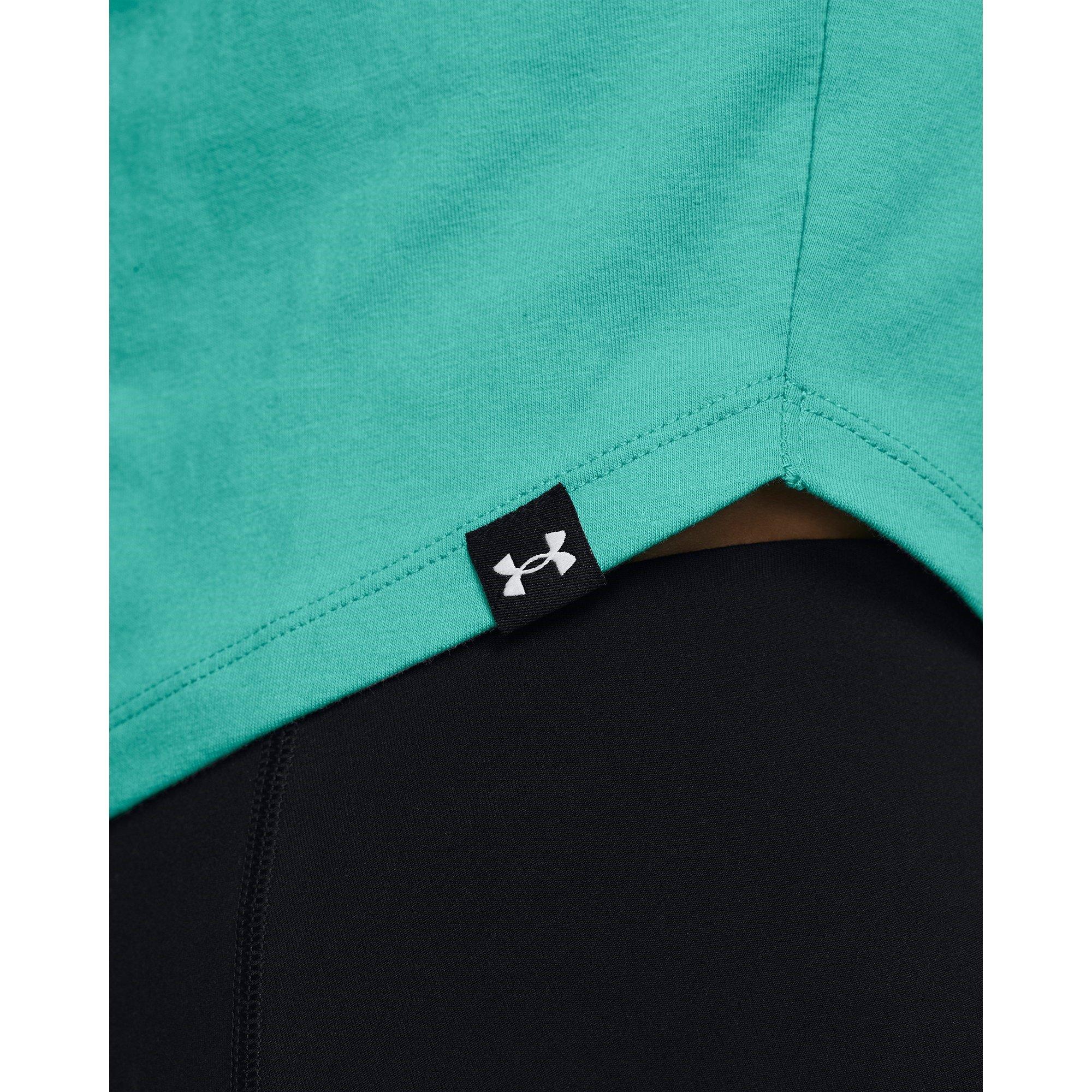 Verde - Under Armour - Project Rock Night Shift Cap T-Shirt Womens - 5