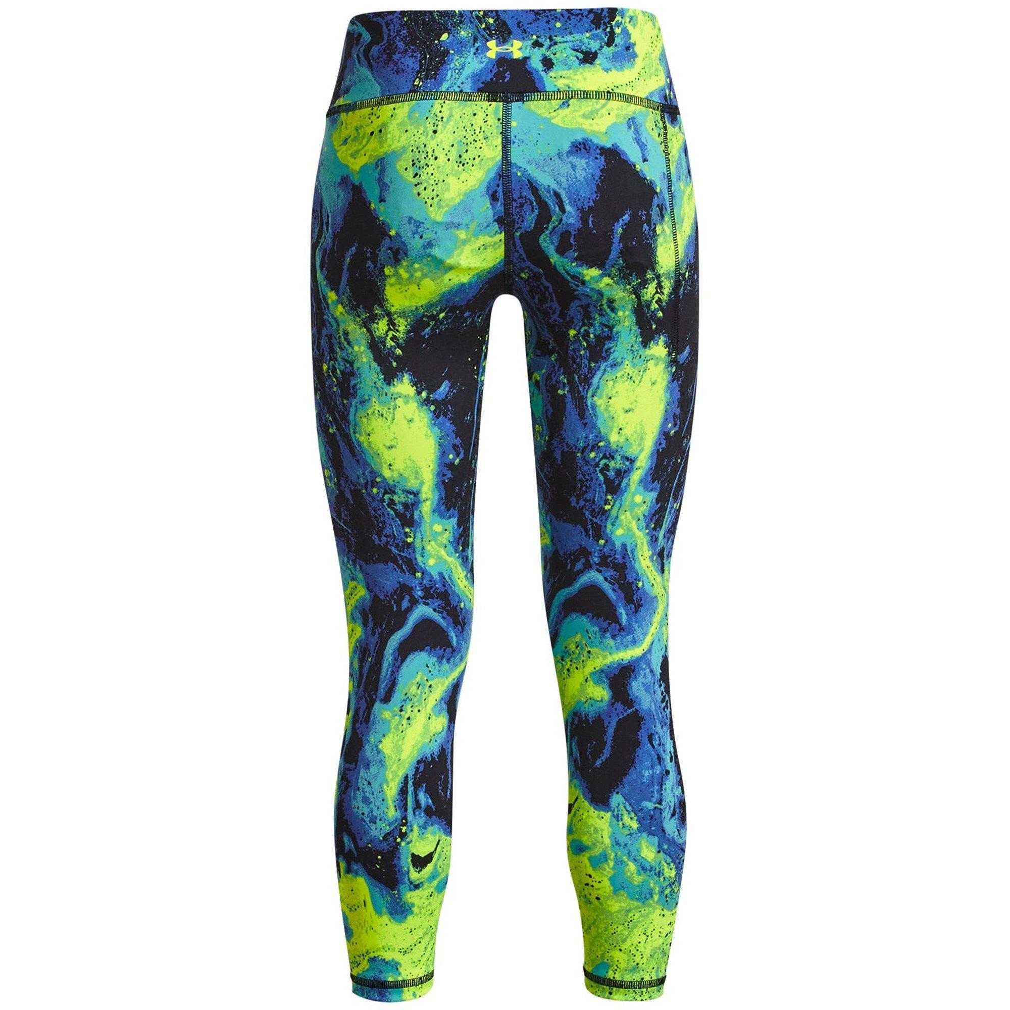 Green - Under Armour - Project Rock Lets Go Printed Leggings Juniors - 2