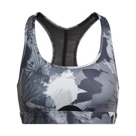 adidas Powerreact Training Medium Support Allover Print Bra