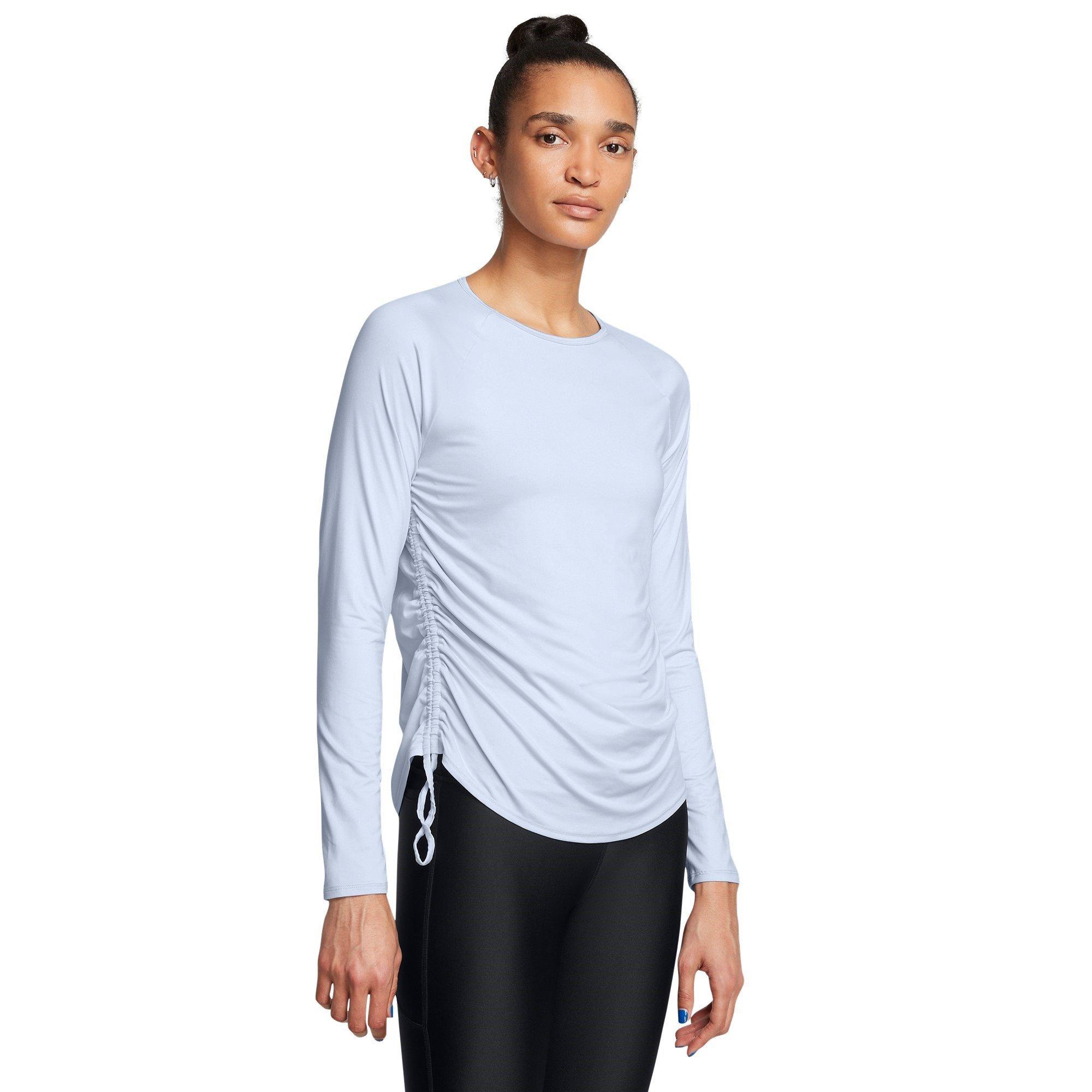 Nimbus Blu/Wht - Under Armour - Motion Long Sleeve Longline T-Shirt Womens - 2