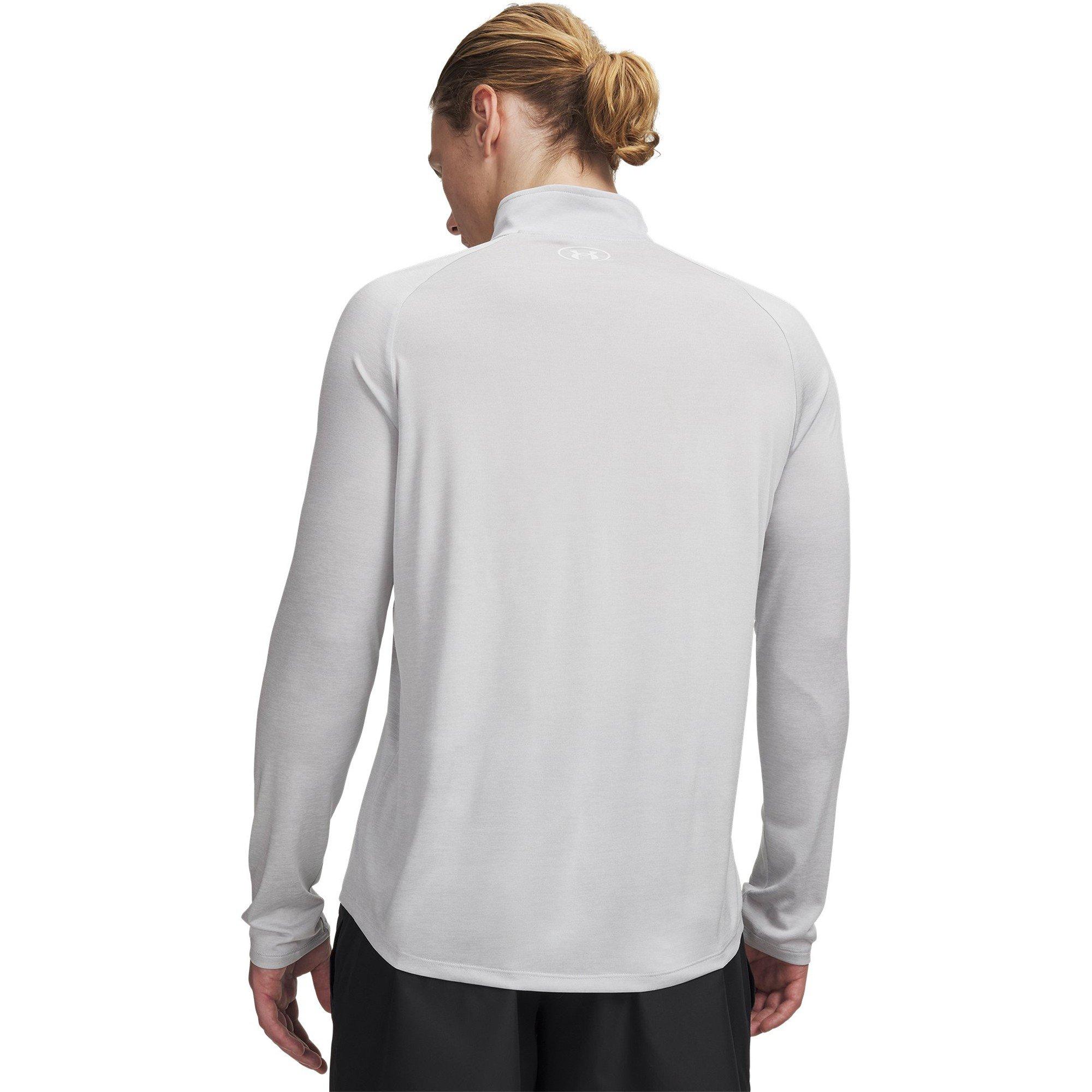 Halo Gray/White - Under Armour - Mens UA Tech™ ½ Zip Long Sleeve - 4