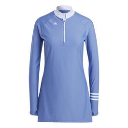 adidas 3 Stripes Long Sleeve Swim Top Womens