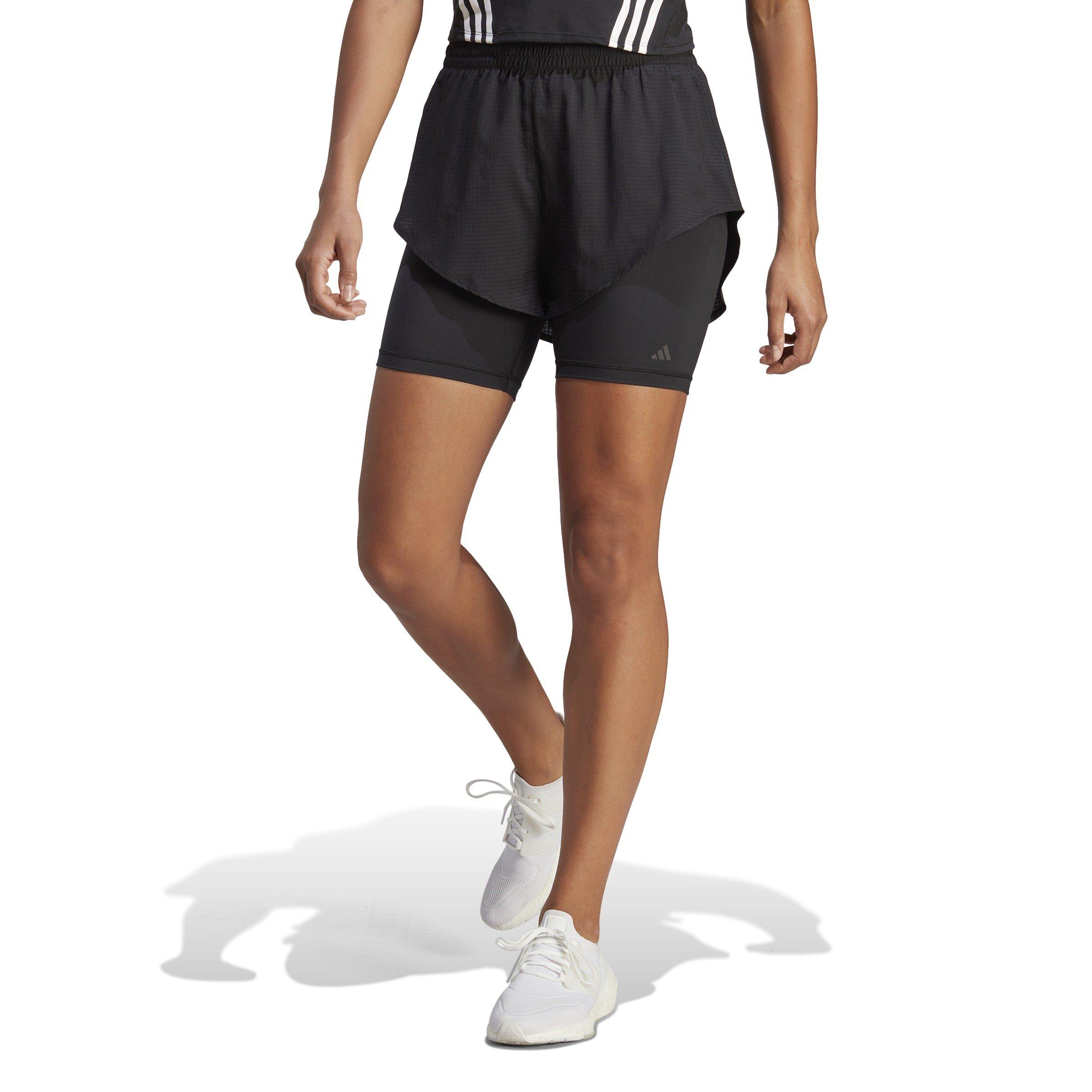 Zwart - adidas - Hiit Heat.Rdy Training 2-In-1 Shorts Womens - 2