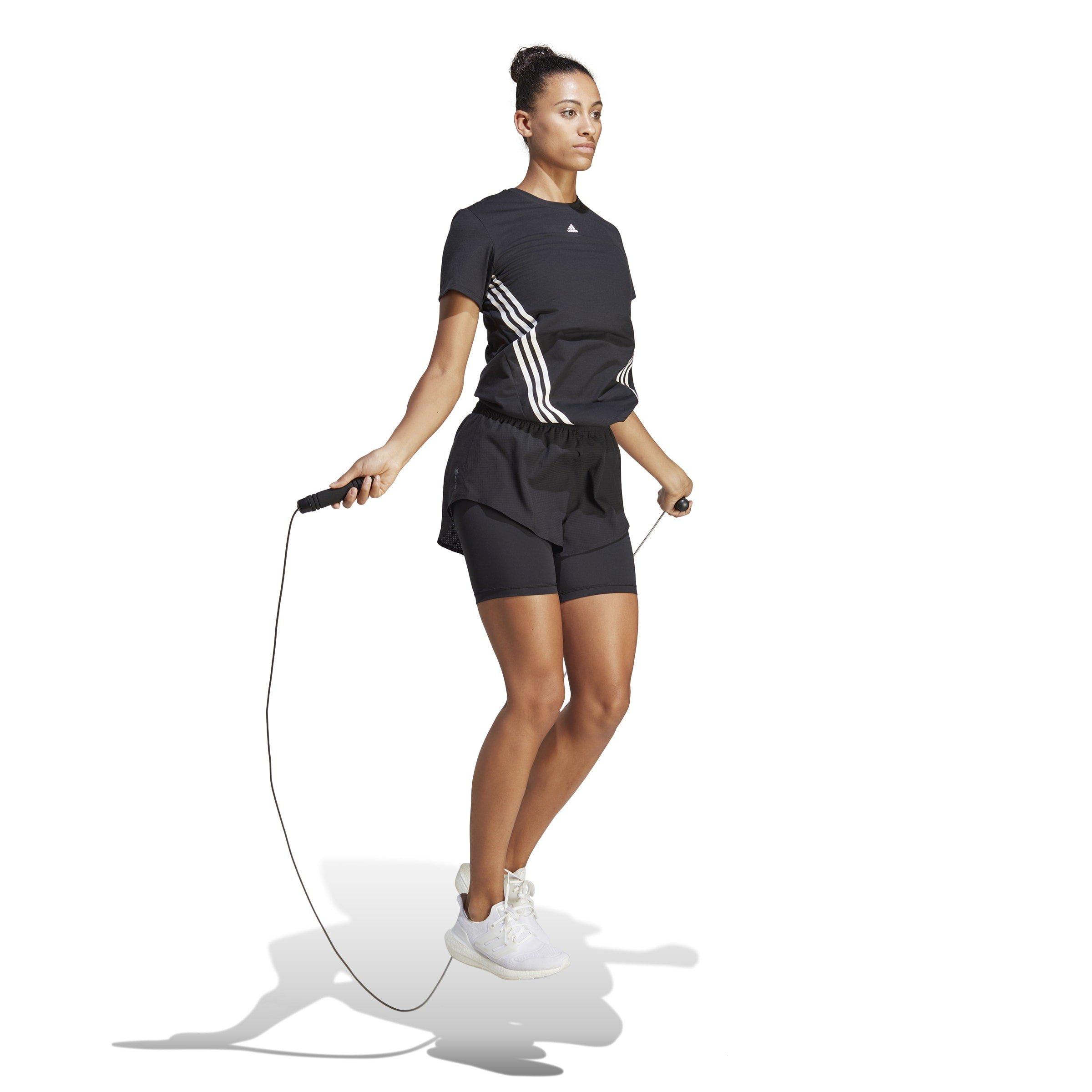 Zwart - adidas - Hiit Heat.Rdy Training 2-In-1 Shorts Womens - 4